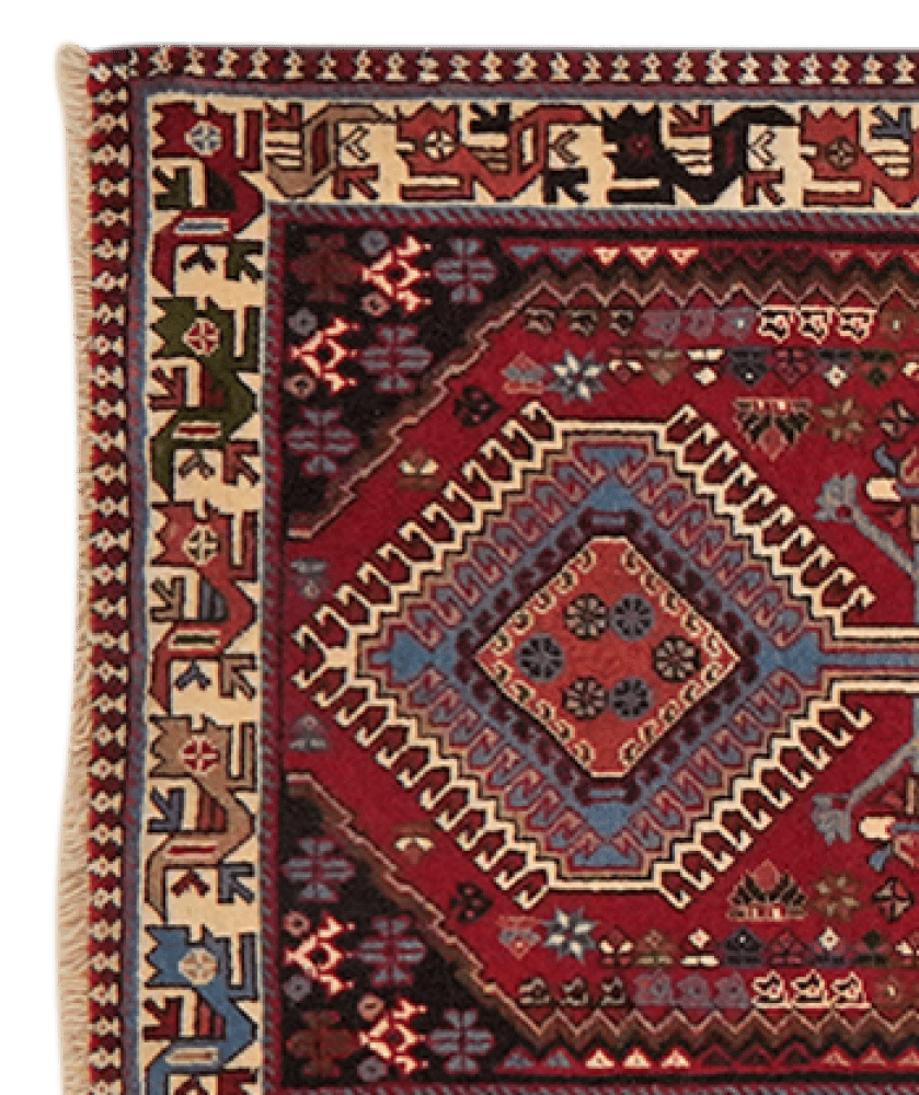 Yalameh — Hand-knotted, 80x394 cm, Red, 100% Virgin Wool | View 3