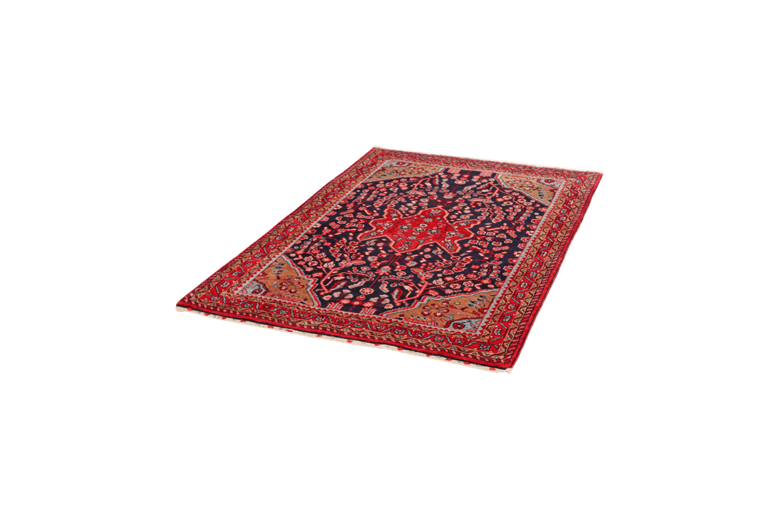 Malayer — Hand-knotted, 111x153 cm, Blue, 100% Virgin Wool | View 5