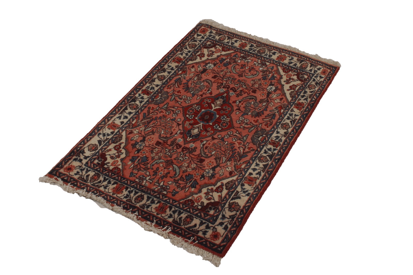 Sarough — Hand-knotted, 66x106 cm, Red, 100% Virgin Wool | View 5