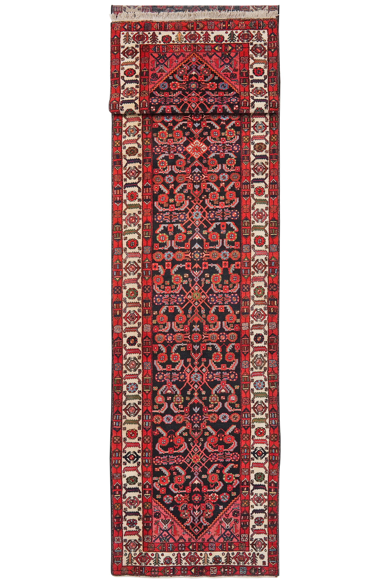 Farahan — Handgefertigt, 509x108 cm, Beige, 100% Virgin Wool | Main view