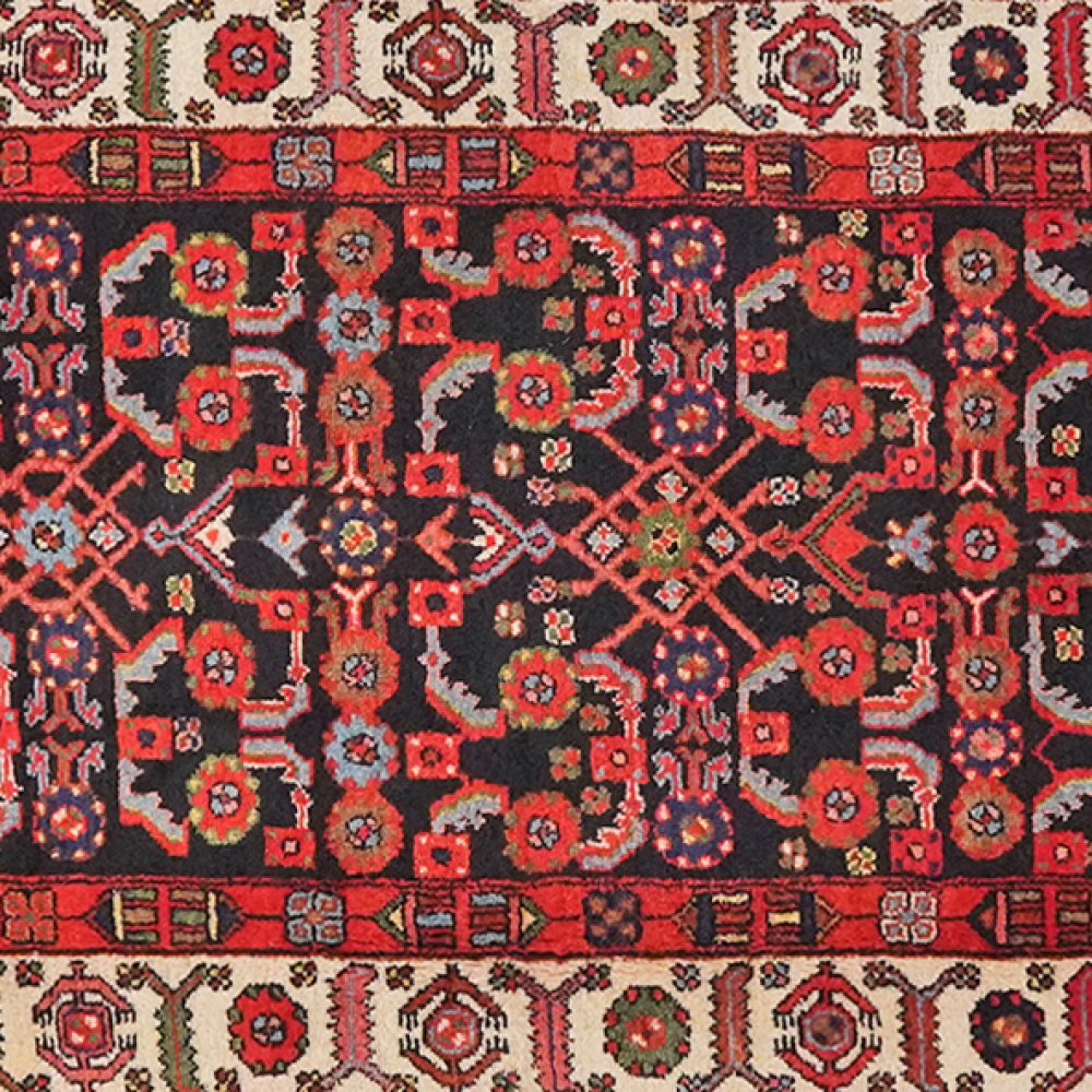 Farahan — Handgefertigt, 509x108 cm, Beige, 100% Virgin Wool | View 5