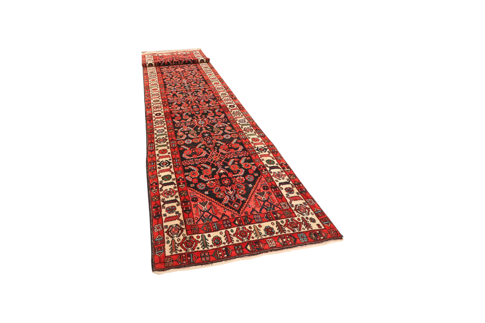 Farahan — Handgefertigt, 509x108 cm, Beige, 100% Virgin Wool | View 6