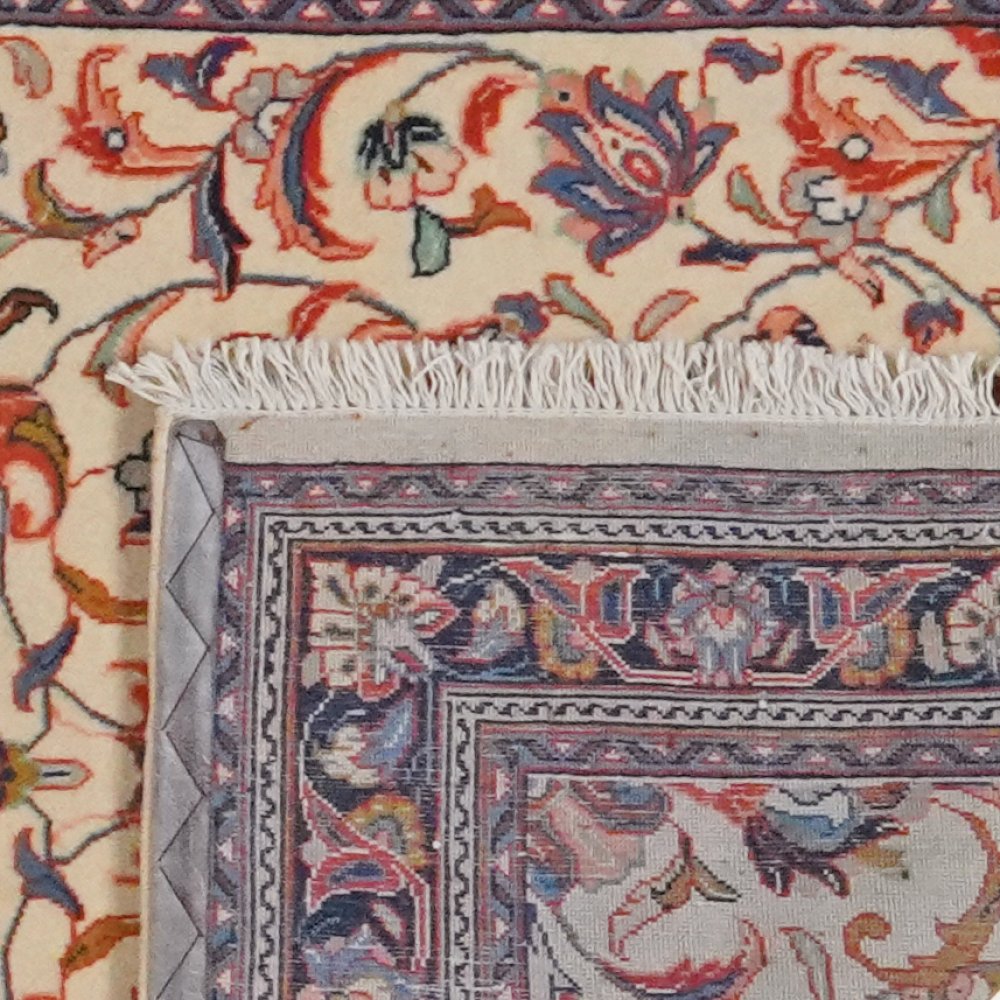 Sarough — Hand-knotted, 111x427 cm, Beige, 100% Virgin Wool | View 6