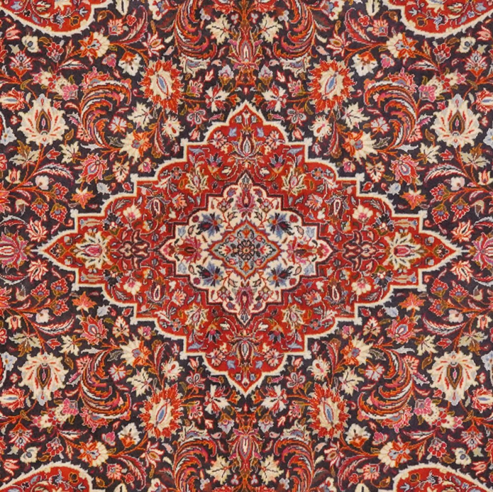 Ghazvin — Hand-knotted, 155x237 cm, Blue, 100% Virgin Wool | View 4