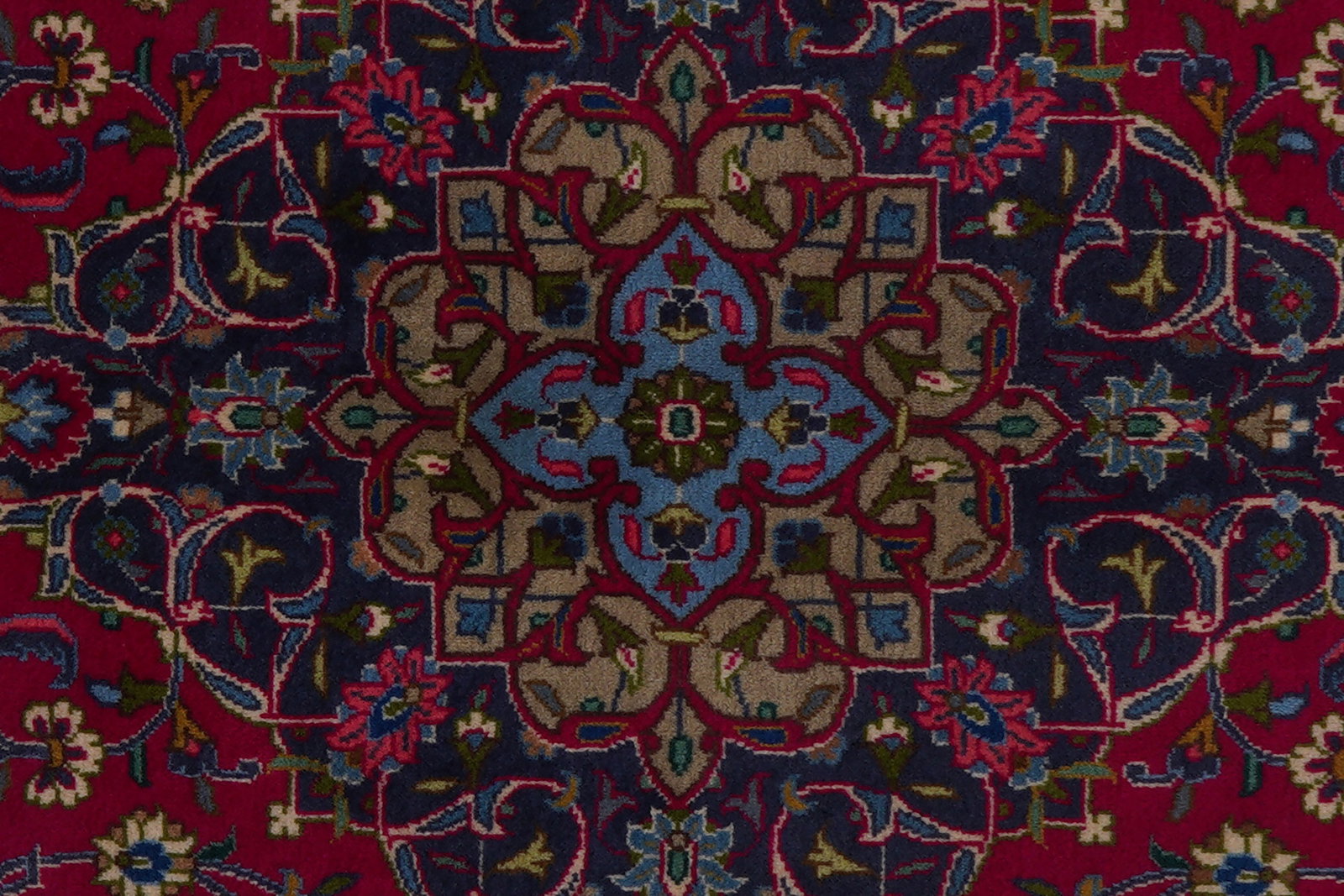 Kashmar — Handgefertigt, 289x200 cm, Blau, 100% Virgin Wool | View 8