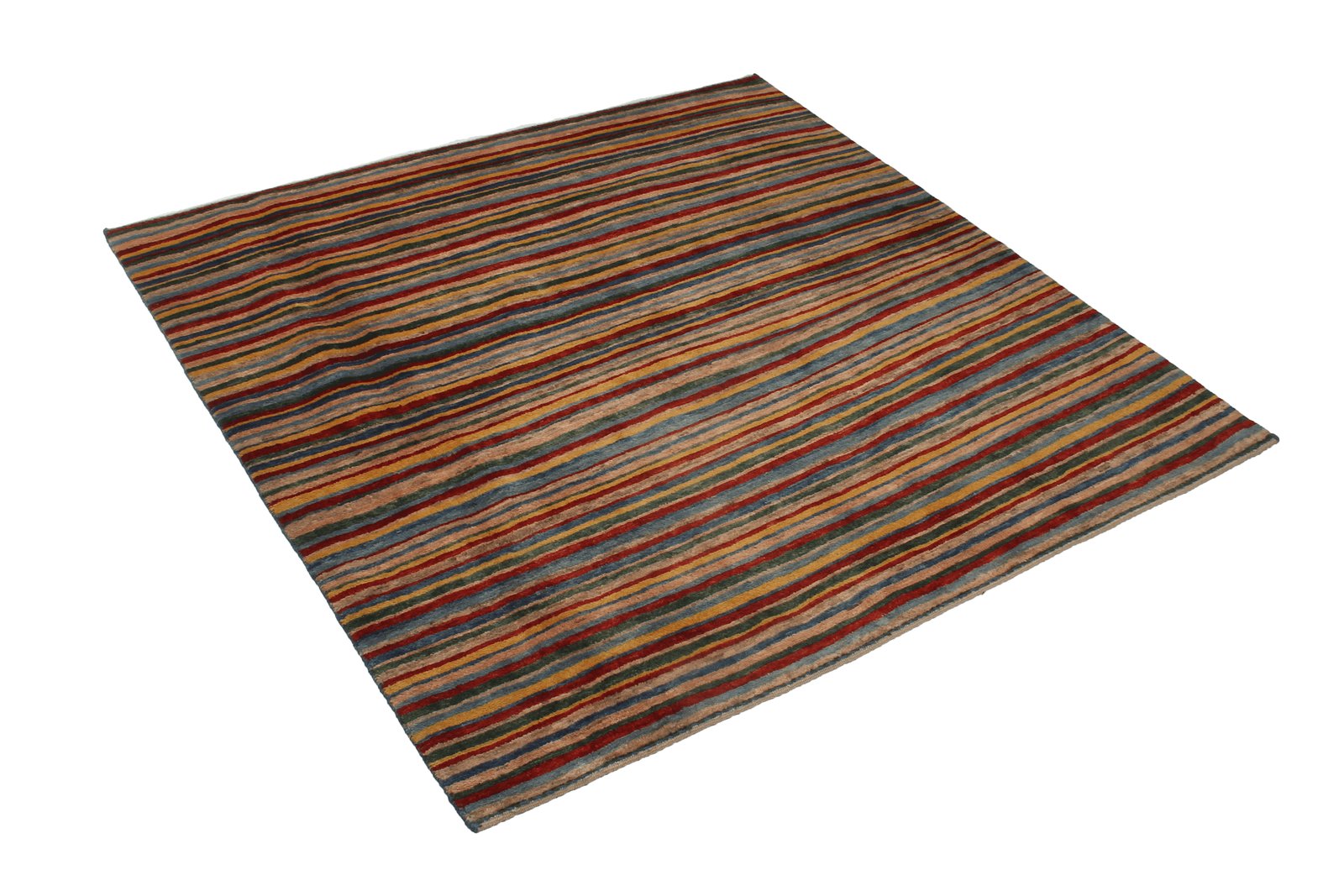 Rizbaf — Hand-knotted, 150x150 cm, Multicolor, 100% Virgin Wool | View 4