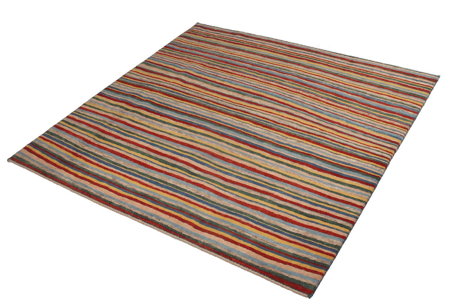 Rizbaf — Hand-knotted, 150x150 cm, Multicolor, 100% Virgin Wool | View 5