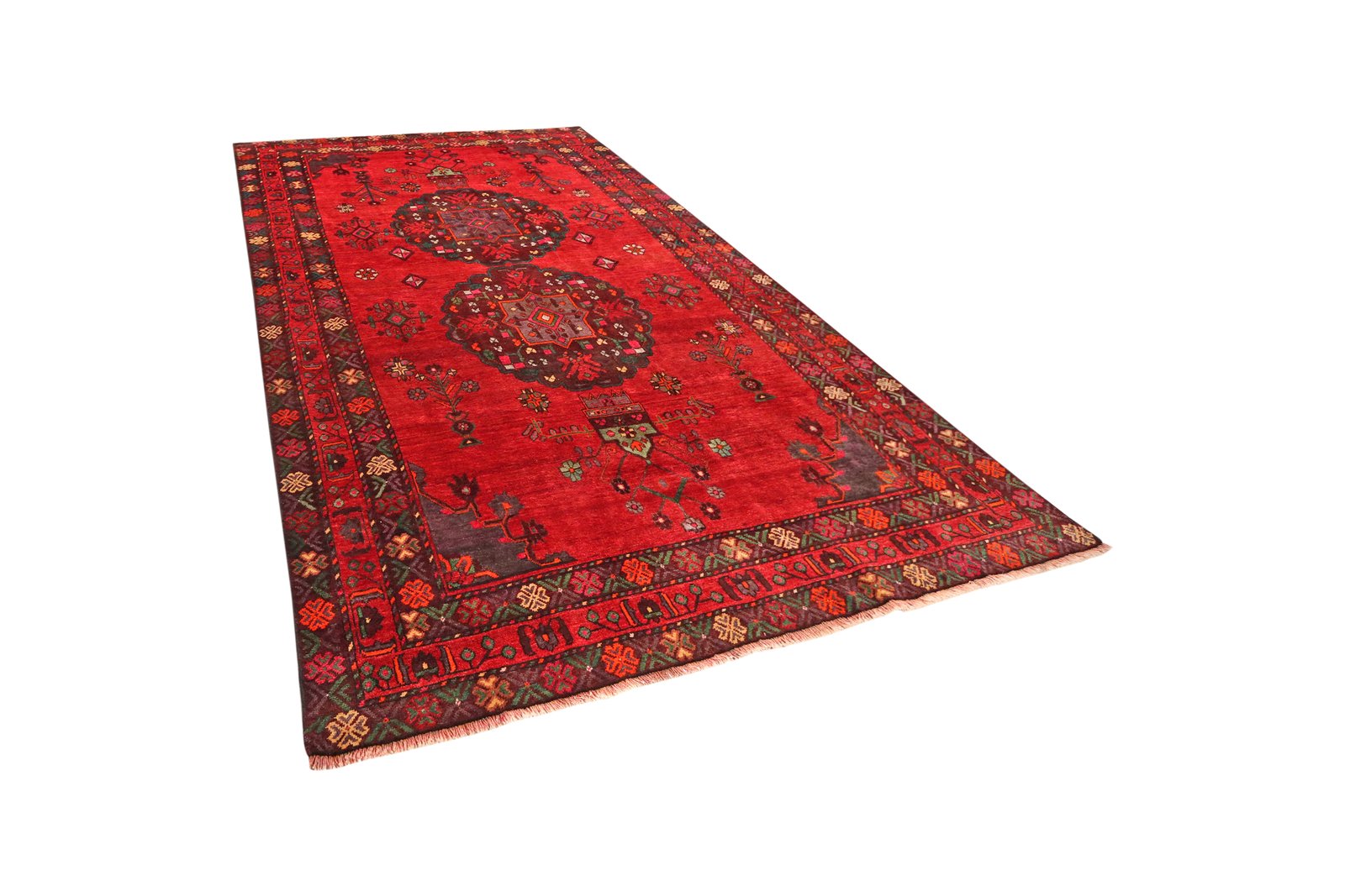 Kordibaf — Hand-knotted, 214x341 cm, Red, 100% Virgin Wool | View 5