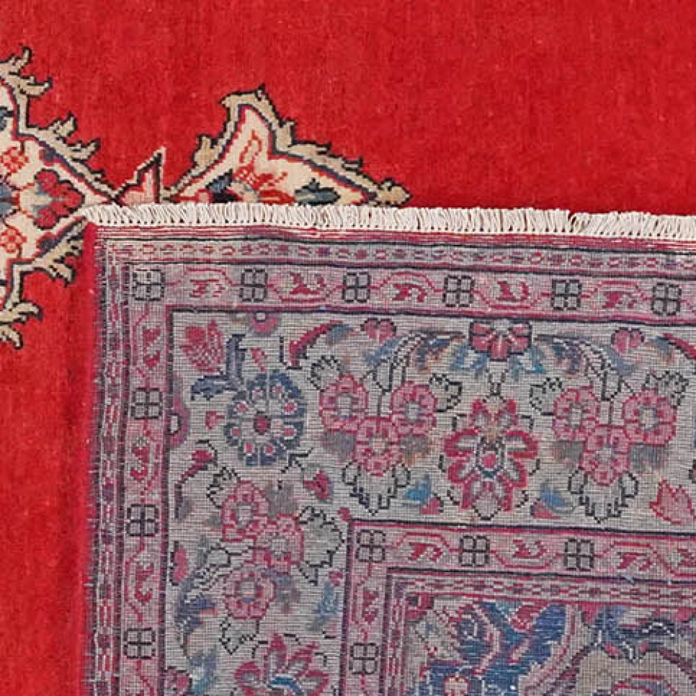 Meshkabad — Hand-knotted, 245x320 cm, Red, 100% Virgin Wool | View 6