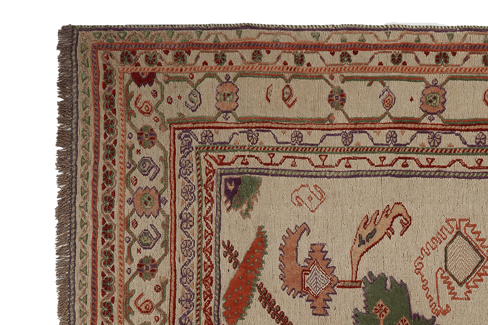 Kelim Belutch — Handmade, 167x178 cm, Beige, 100% Virgin Wool | View 3
