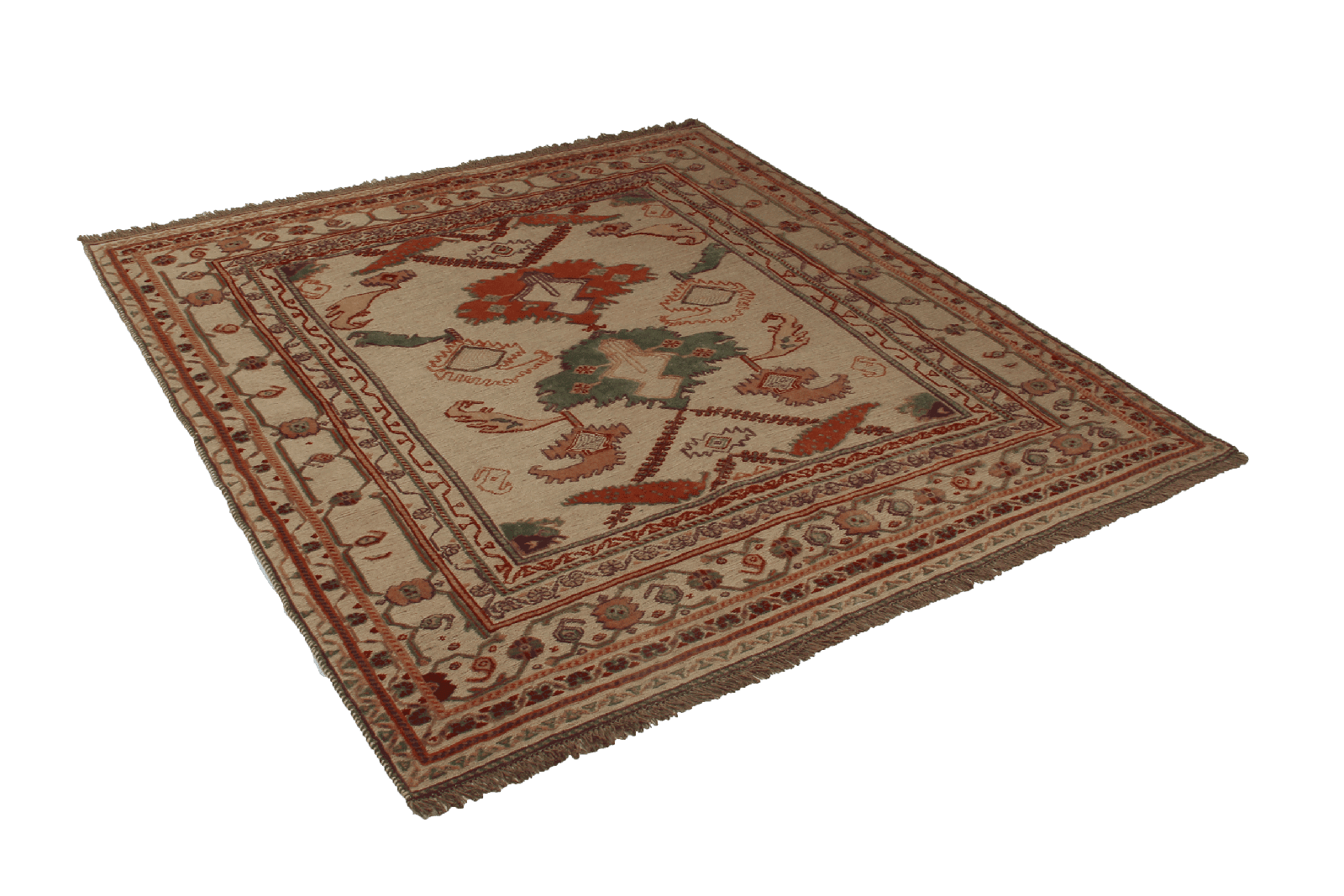 Kelim Belutch — Handmade, 167x178 cm, Beige, 100% Virgin Wool | View 4