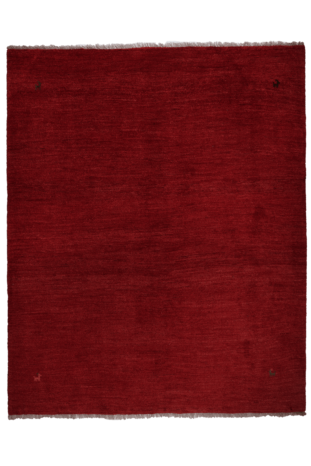 Gabbeh — Hand-knotted, 200x245 cm, Red, 100% Virgin Wool | Main view
