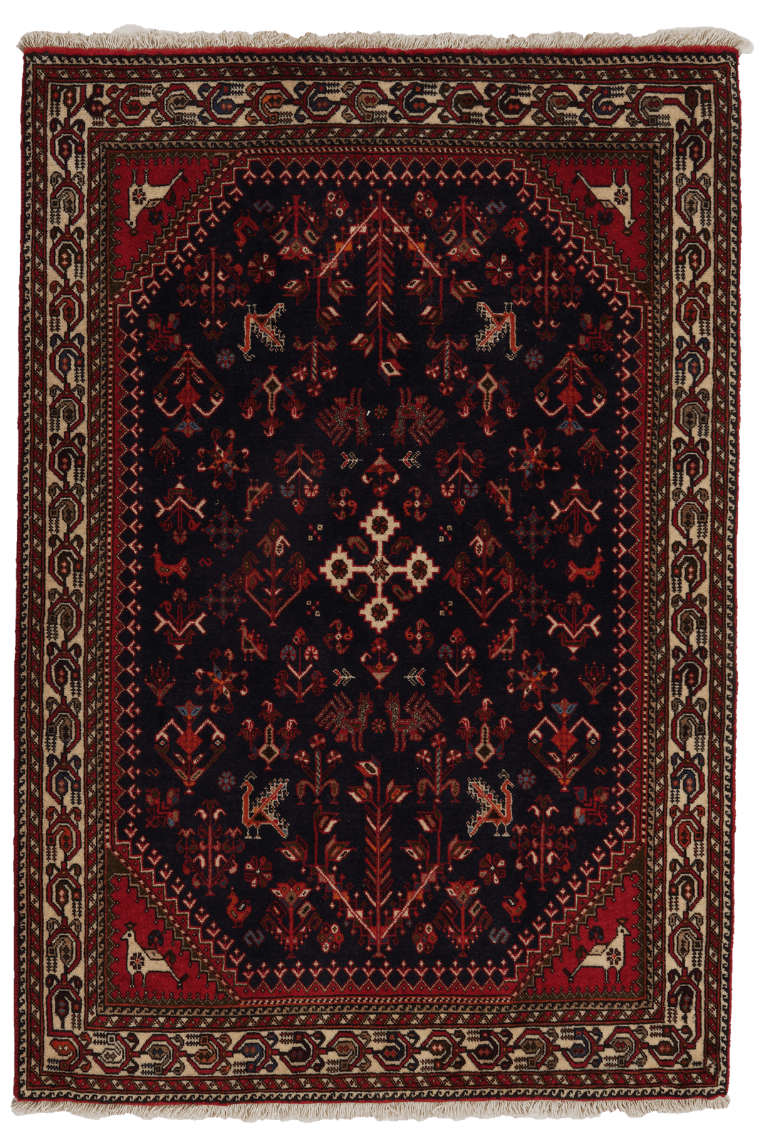 Nasrabad — Hand-knotted, 102x150 cm, Blue, 100% Virgin Wool | Main view