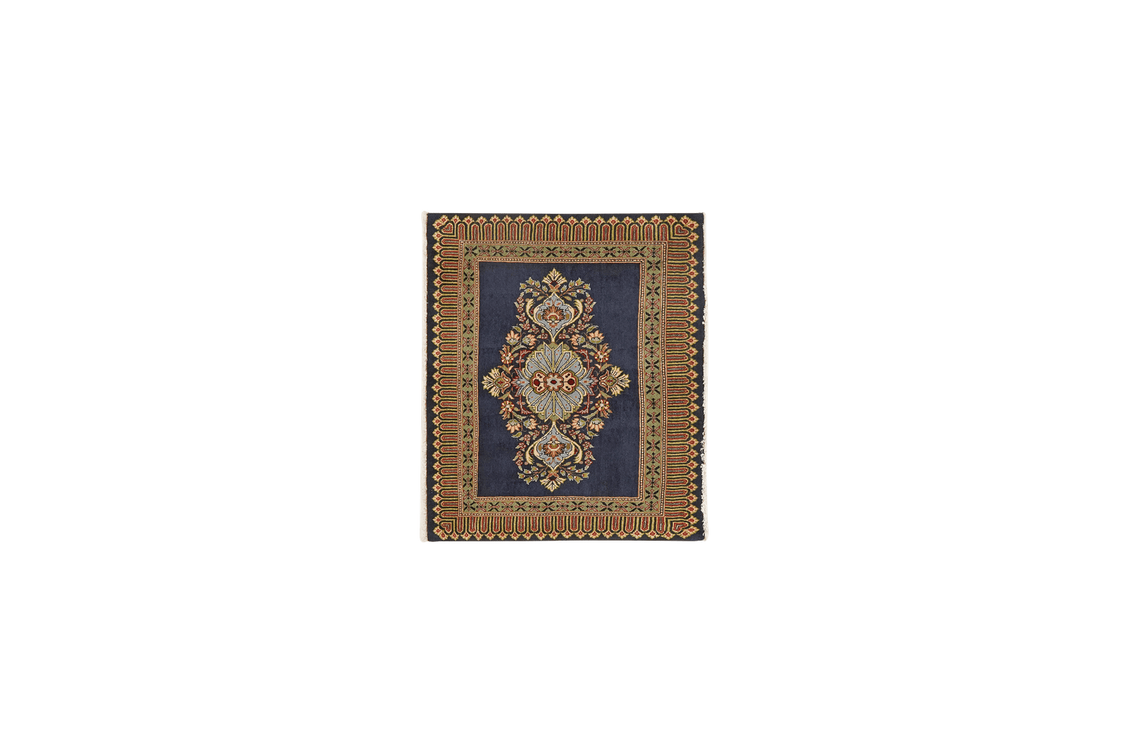 Kashmar — Hand-knotted, 84x72 cm, Blue, 100% Virgin Wool | Main view