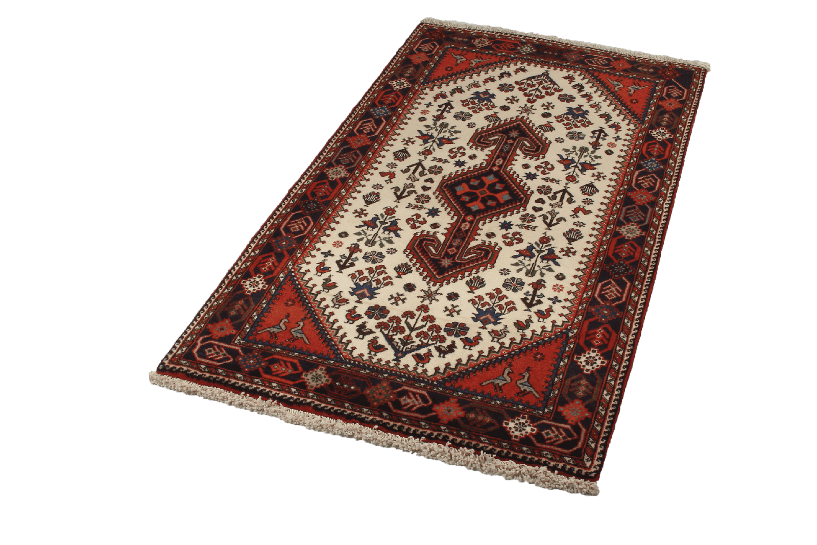 Nasrabad — Hand-knotted, 81x142 cm, Beige, 100% Virgin Wool | View 5