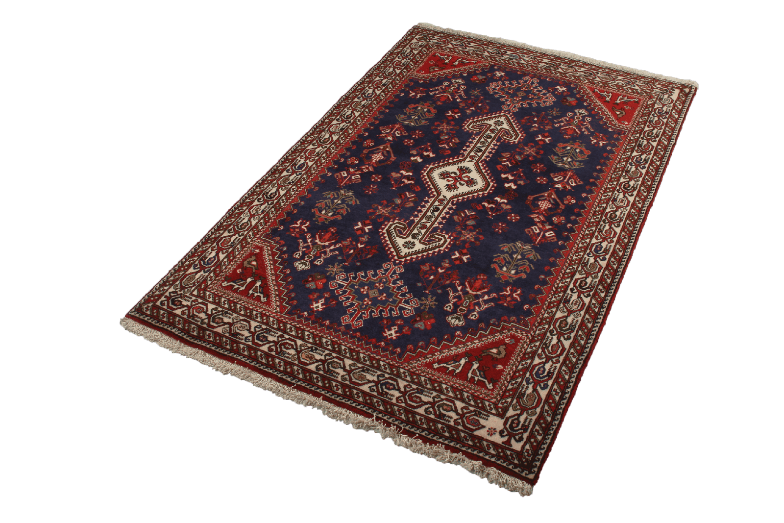 Nasrabad — Hand-knotted, 101x155 cm, Blue, 100% Virgin Wool | View 5