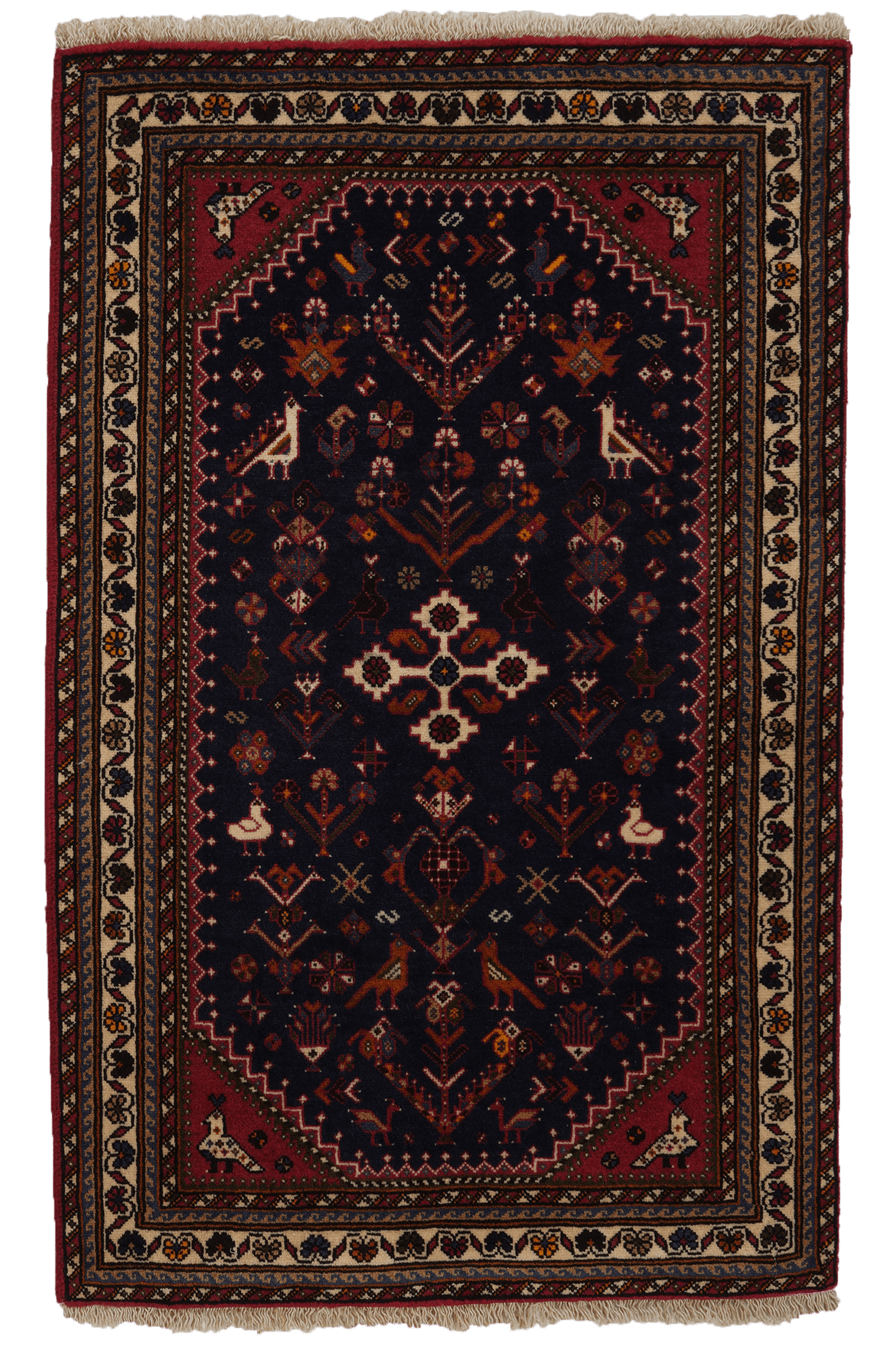 Nasrabad — Hand-knotted, 81x128 cm, Blue, 100% Virgin Wool | Main view