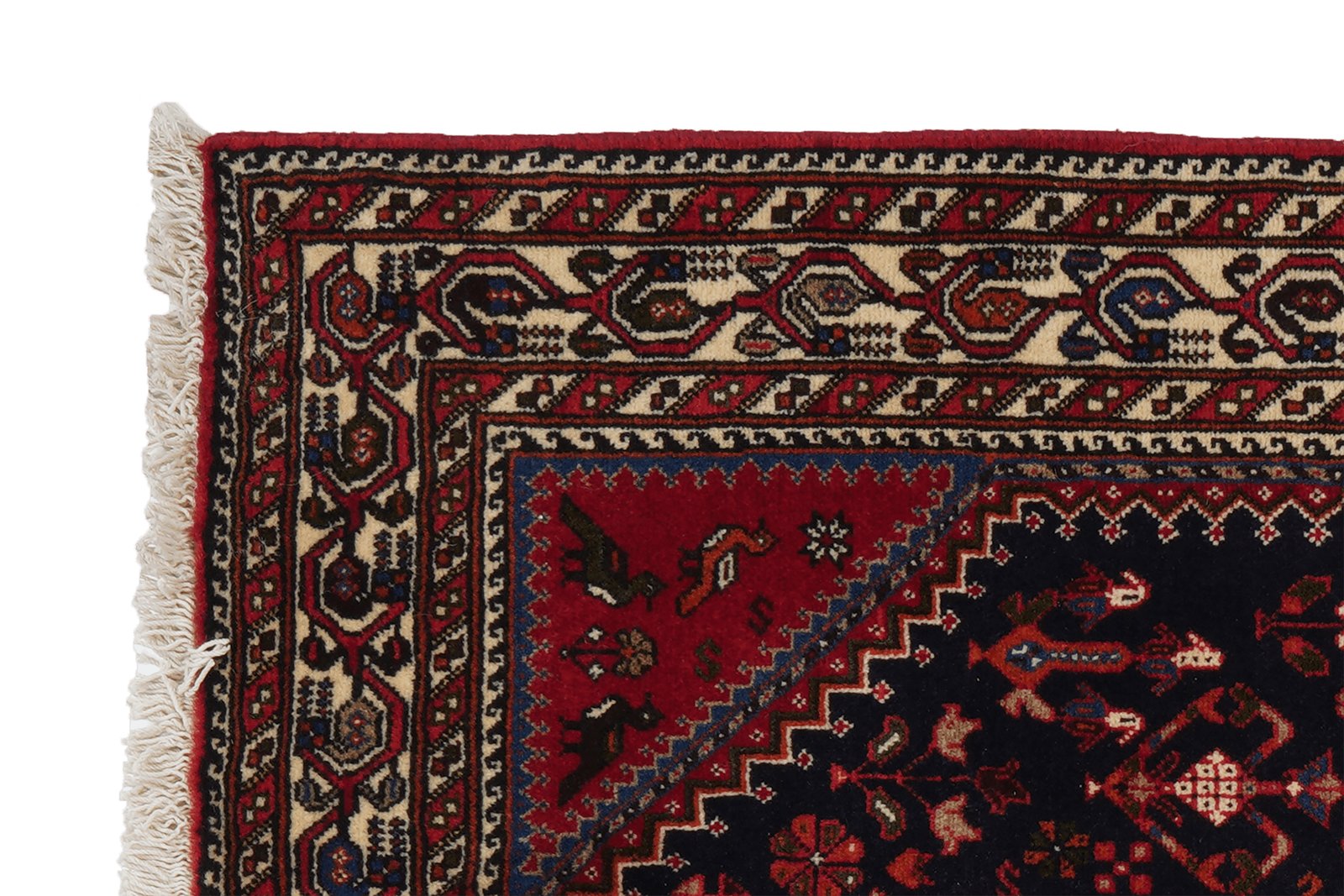 Nasrabad — Hand-knotted, 100x150 cm, Blue, 100% Virgin Wool | View 3