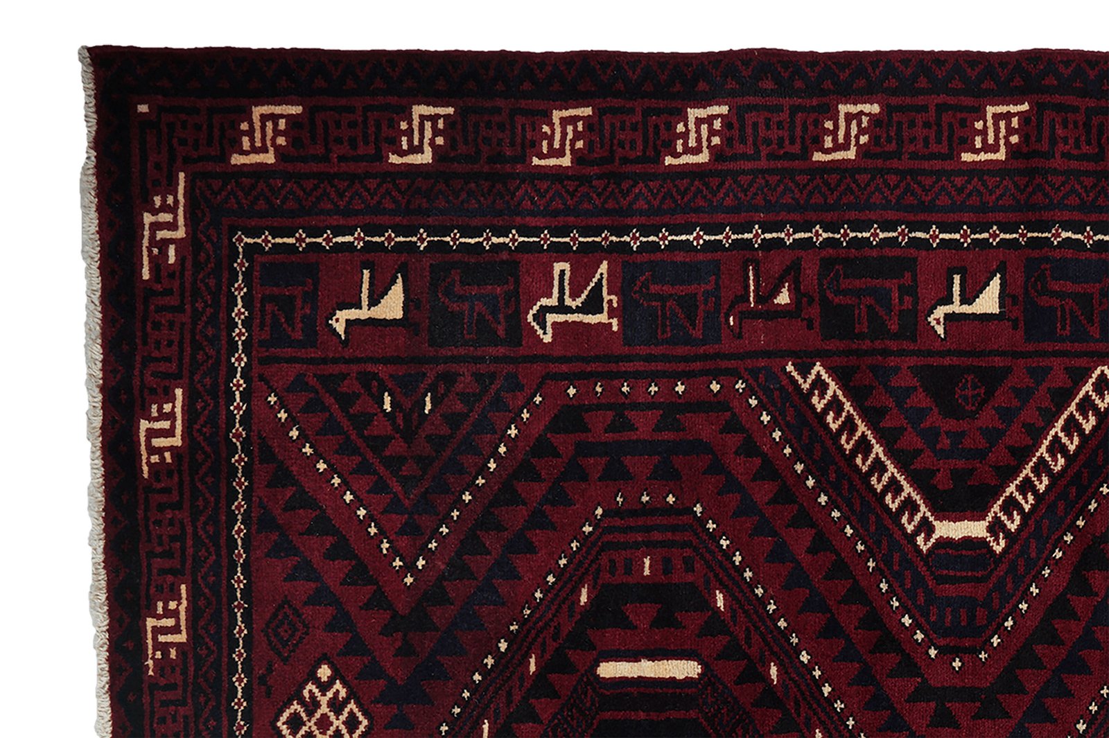 Lori — Hand-knotted, 213x303 cm, Red, 100% Virgin Wool | View 3