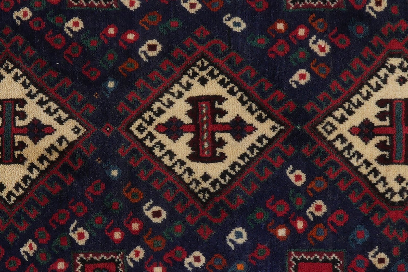 Afshar — Hand-knotted, 78x146 cm, Blue, 100% Virgin Wool | View 8