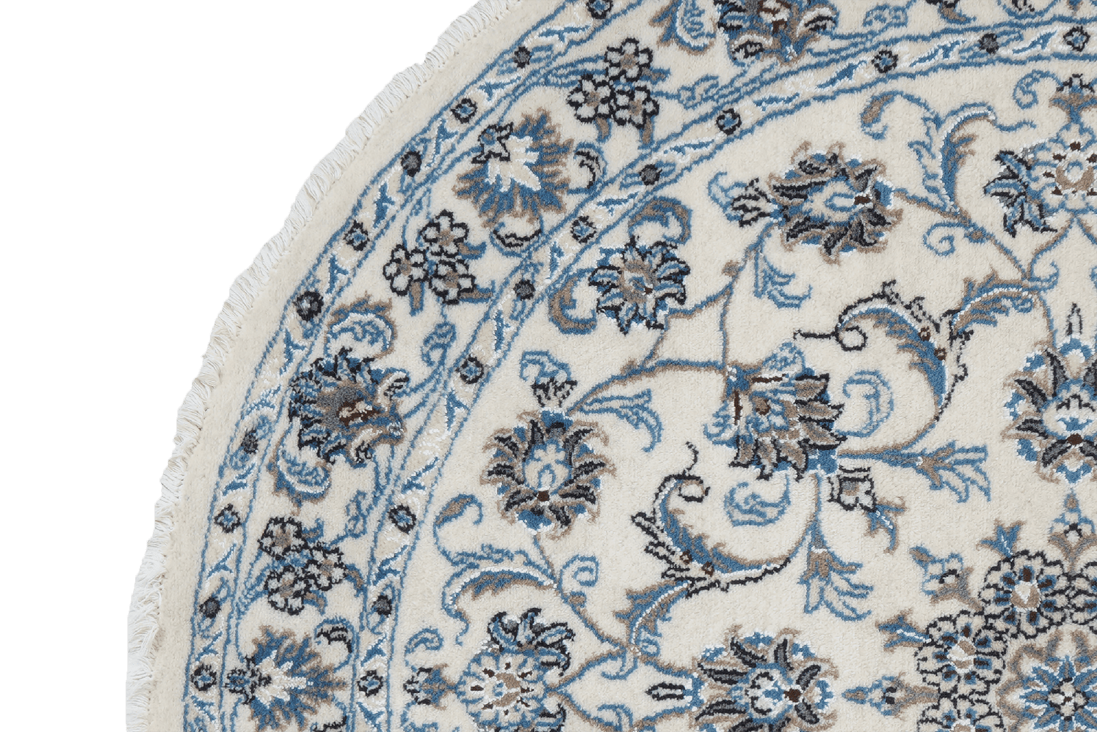 Nain — Hand-knotted, 138x138 cm, Beige, 100% Virgin Wool | View 3