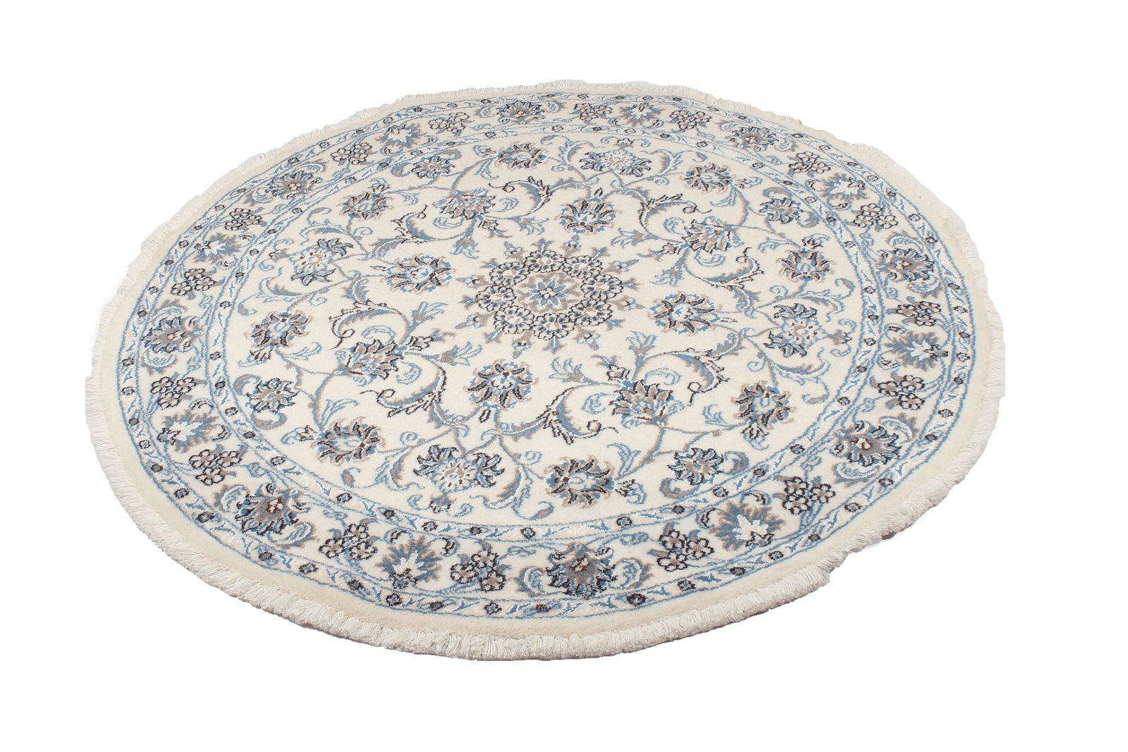 Nain — Hand-knotted, 138x138 cm, Beige, 100% Virgin Wool | View 4