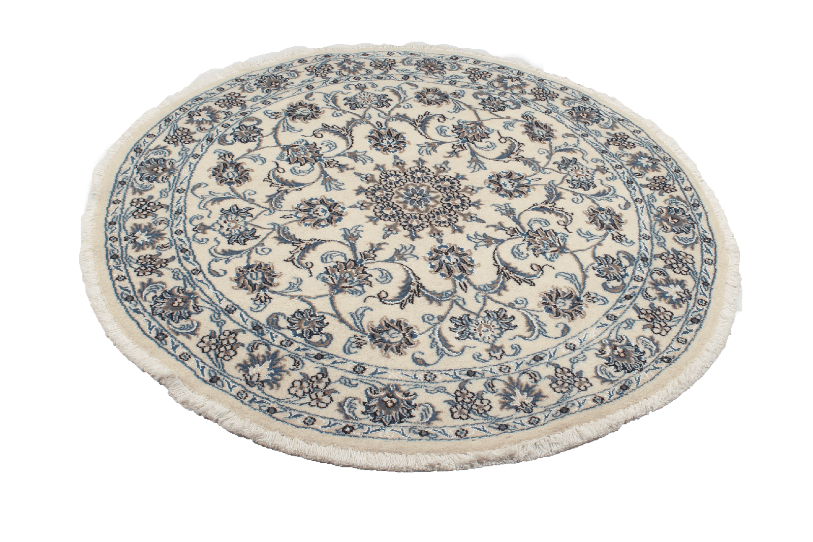 Nain — Hand-knotted, 138x138 cm, Beige, 100% Virgin Wool | View 5
