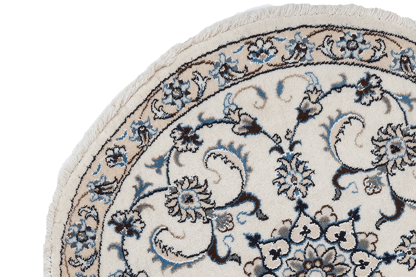 Nain — Hand-knotted, 100x100 cm, Beige, 100% Virgin Wool | View 3