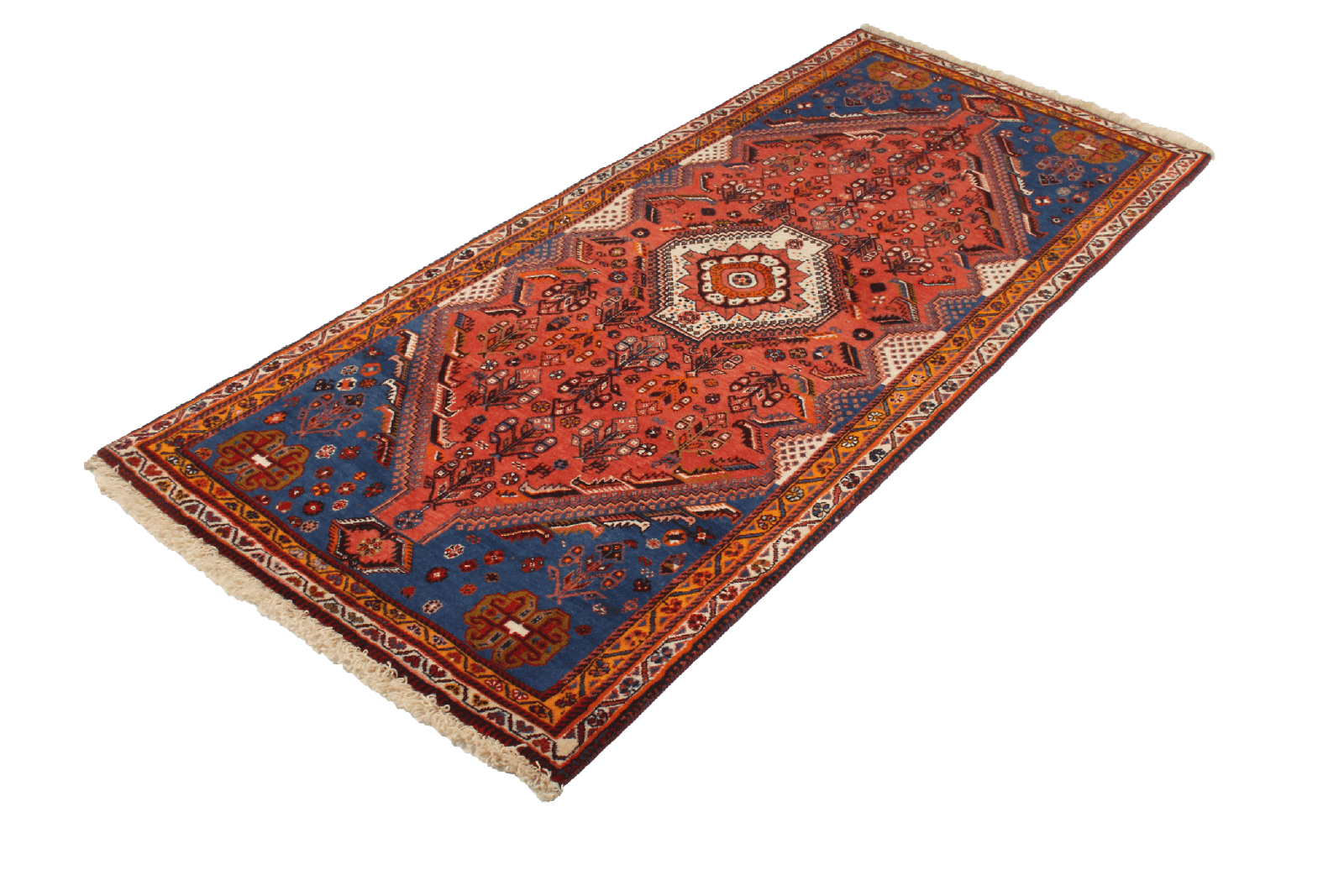 Kashkuli — Hand-knotted, 87x200 cm, Red, 100% Virgin Wool | View 5
