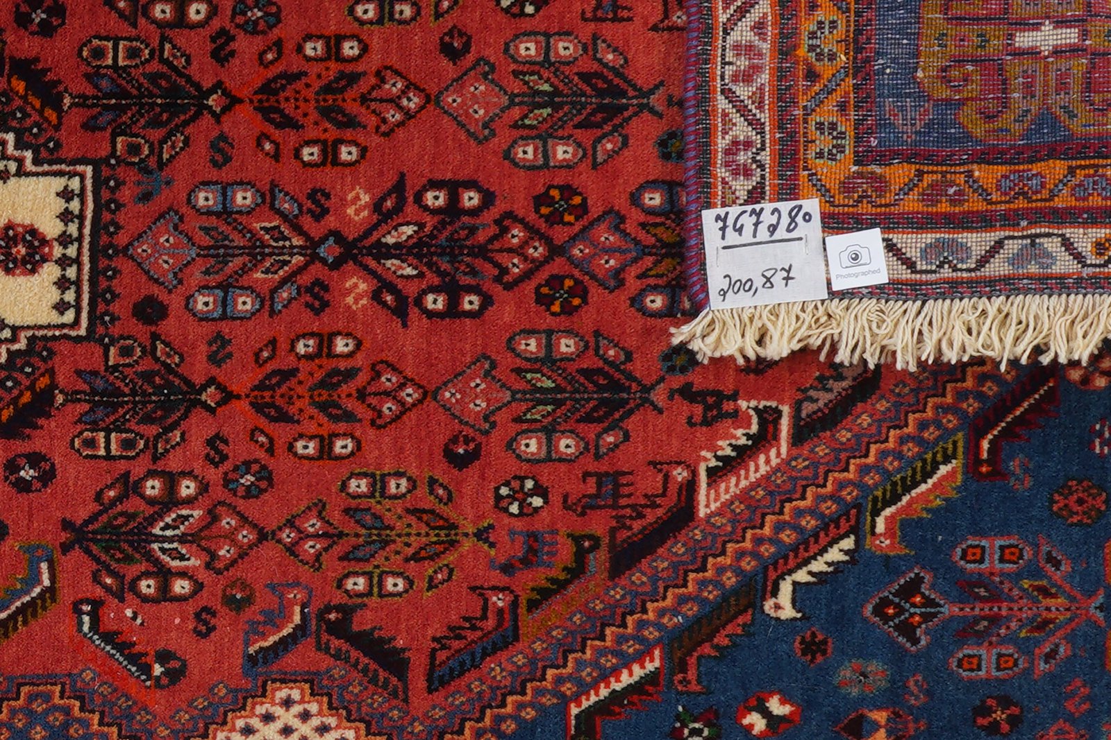 Kashkuli — Hand-knotted, 87x200 cm, Red, 100% Virgin Wool | View 6