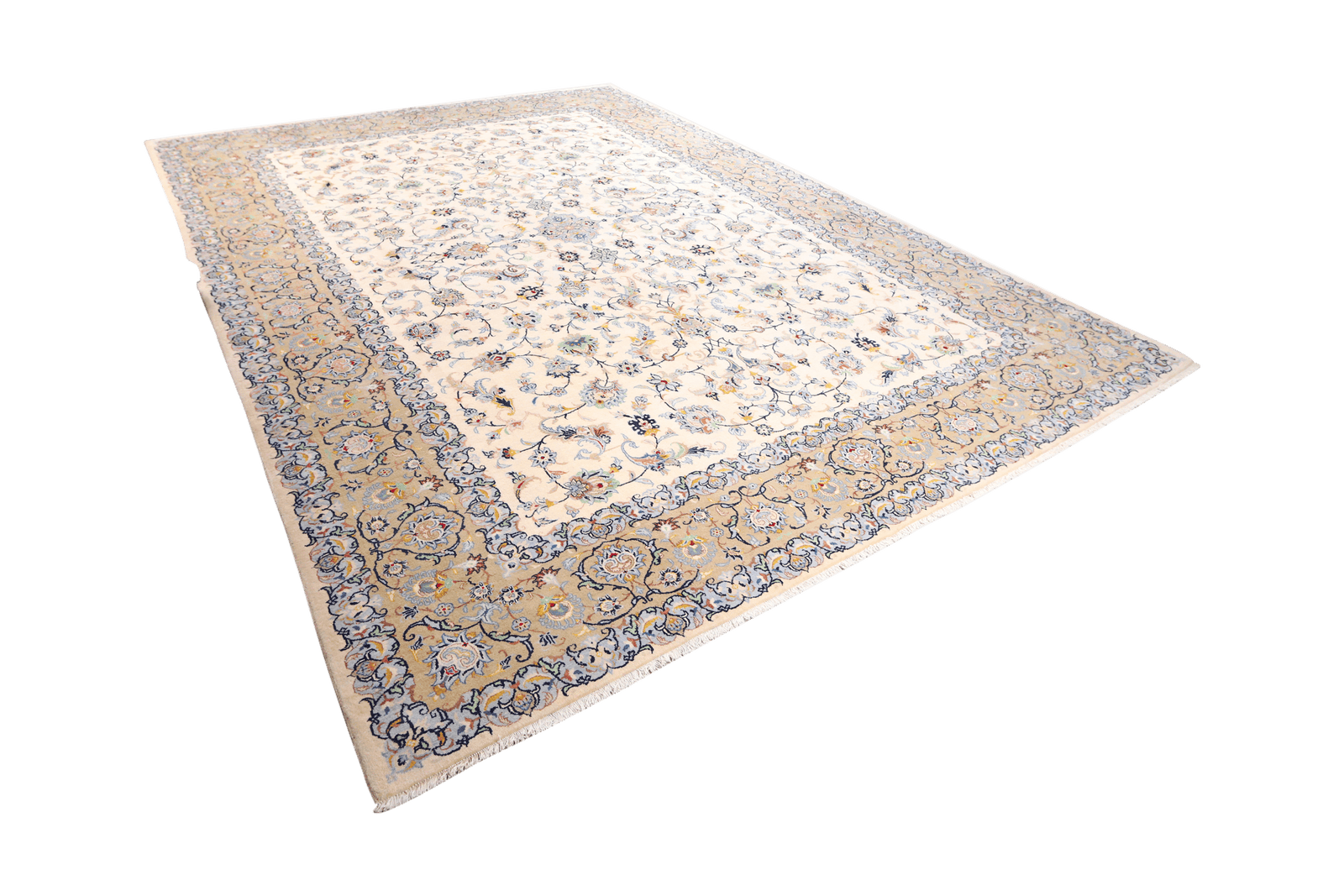 Kashan — Hand-knotted, 308x417 cm, Beige, 100% Virgin Wool | View 5