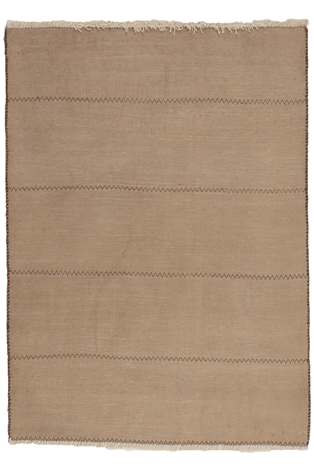 Kelim Afshar — Handmade, 75x104 cm, Grey, 100% Virgin Wool | Main view