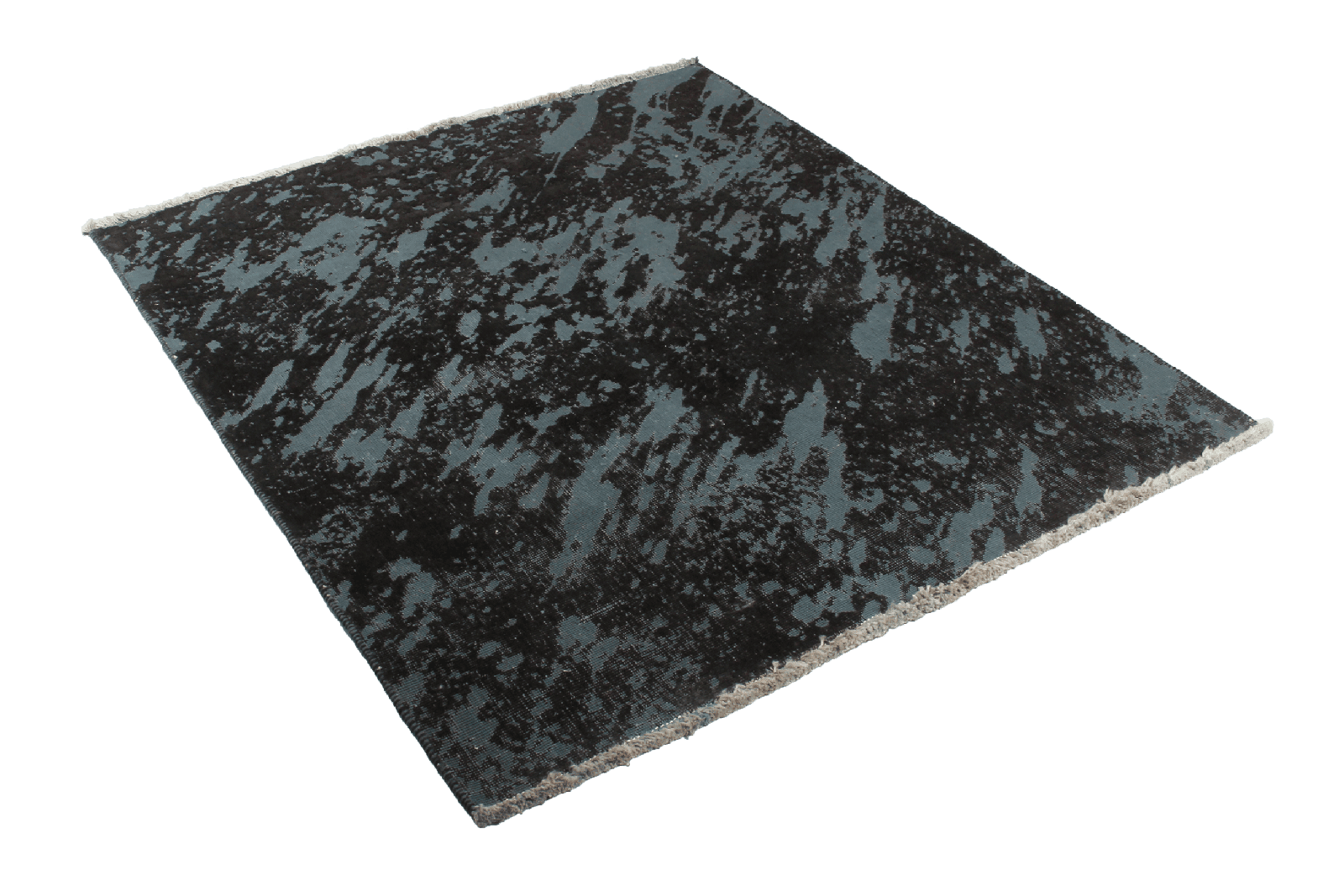Vintage — Hand-knotted, 131x145 cm, Blue, 100% Virgin Wool | View 4
