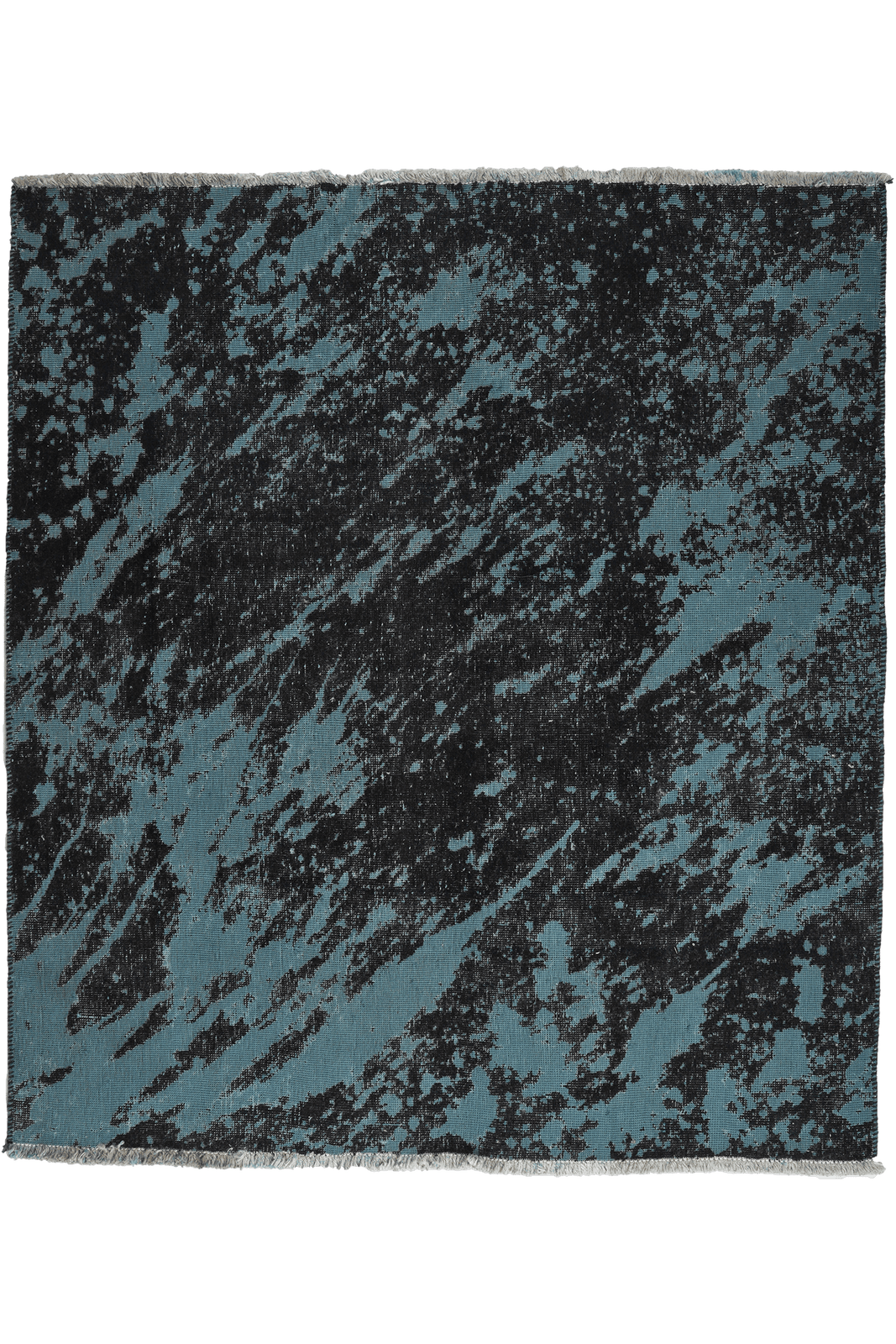 Vintage — Hand-knotted, 132x148 cm, Blue, 100% Virgin Wool | Main view
