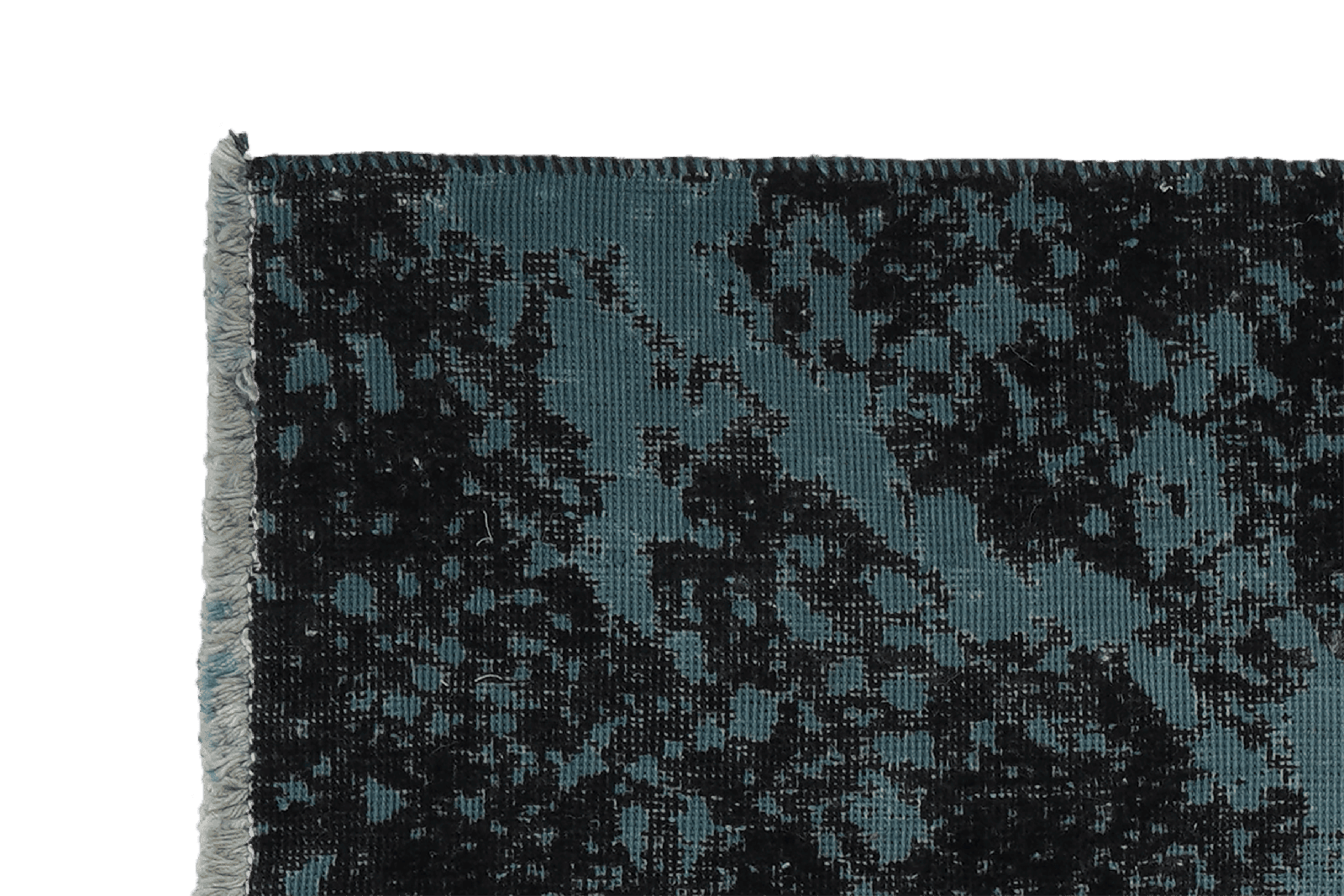 Vintage — Hand-knotted, 132x148 cm, Blue, 100% Virgin Wool | View 3