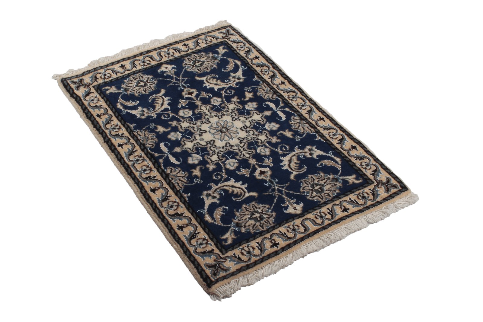 Nain 12La — Hand-knotted, 60x86 cm, Blue, 100% Virgin Wool | View 5