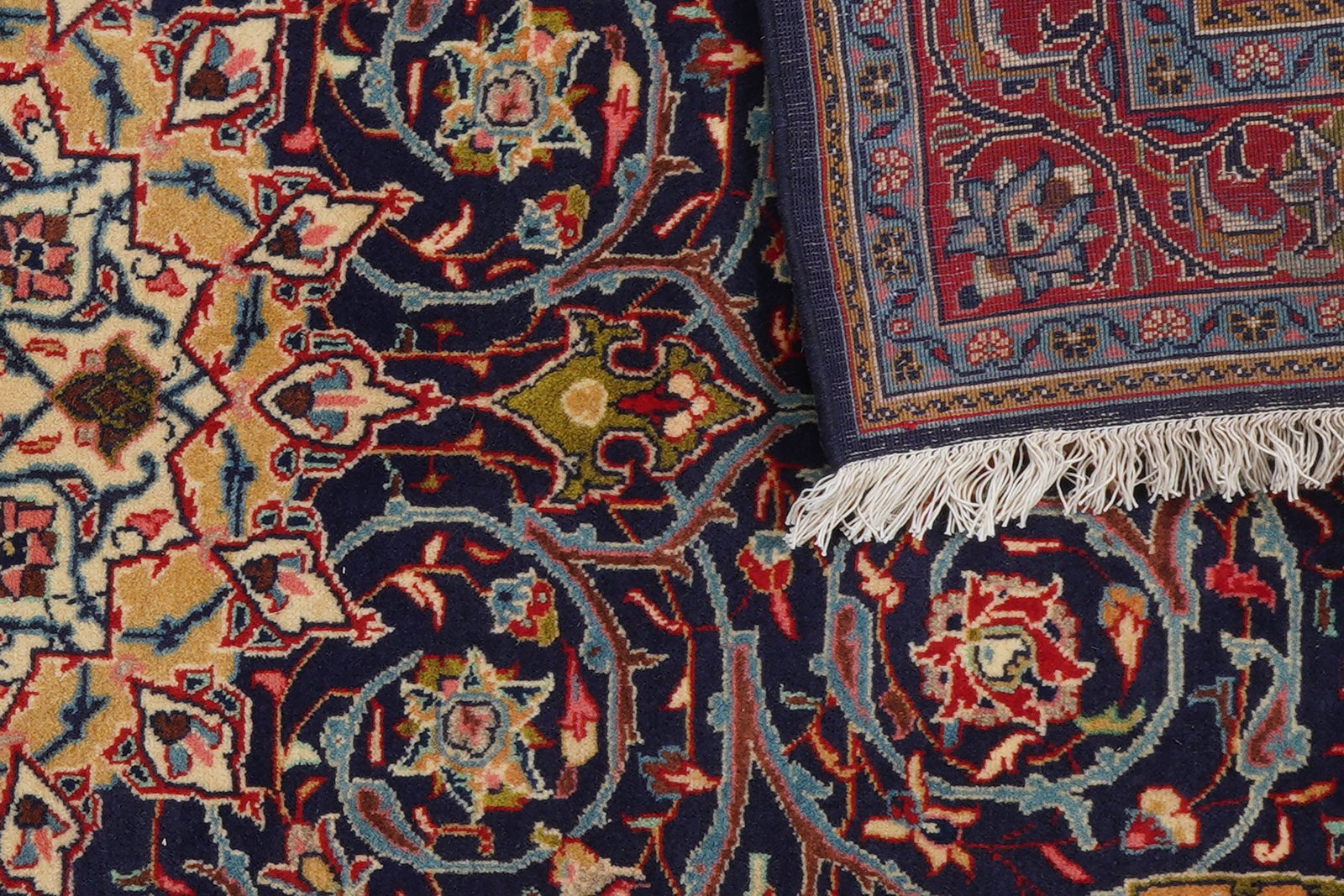 Mahal — Hand-knotted, 133x214 cm, Blue, 100% Virgin Wool | View 8