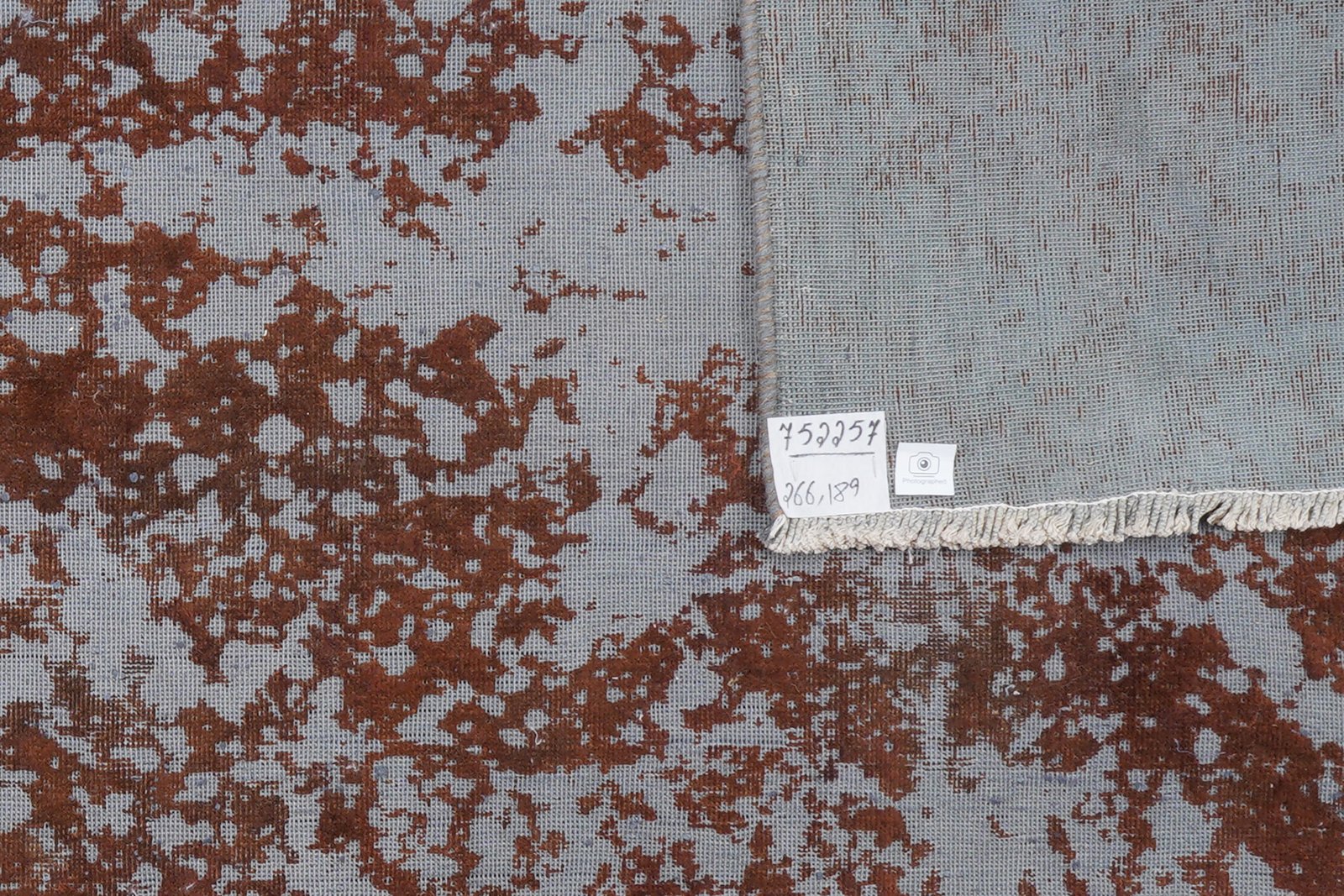 Vintage — Hand-knotted, 189x266 cm, Blue, 100% Virgin Wool | View 5