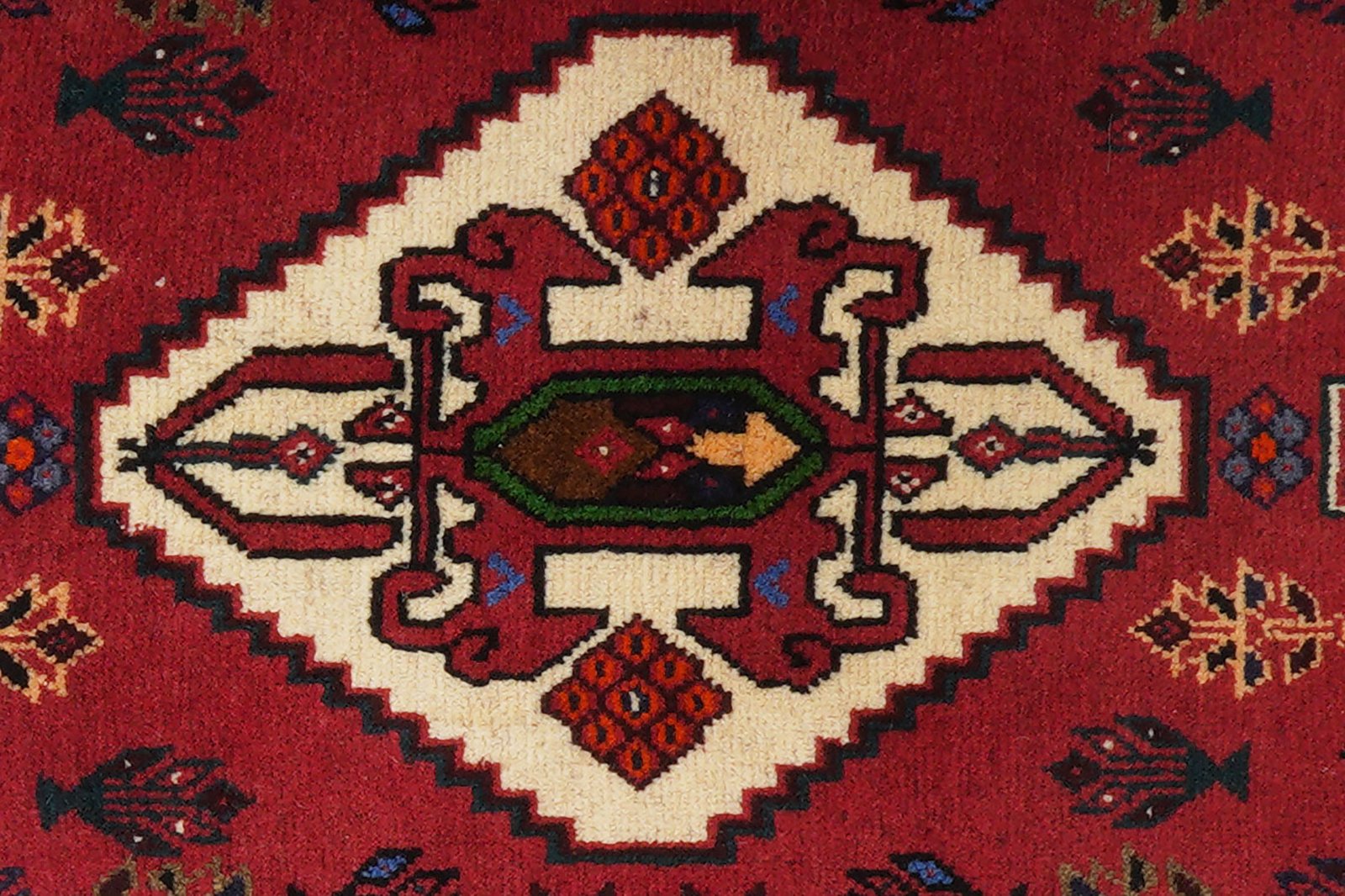 Gashgai — Hand-knotted, 79x198 cm, Red, 100% Virgin Wool | View 8