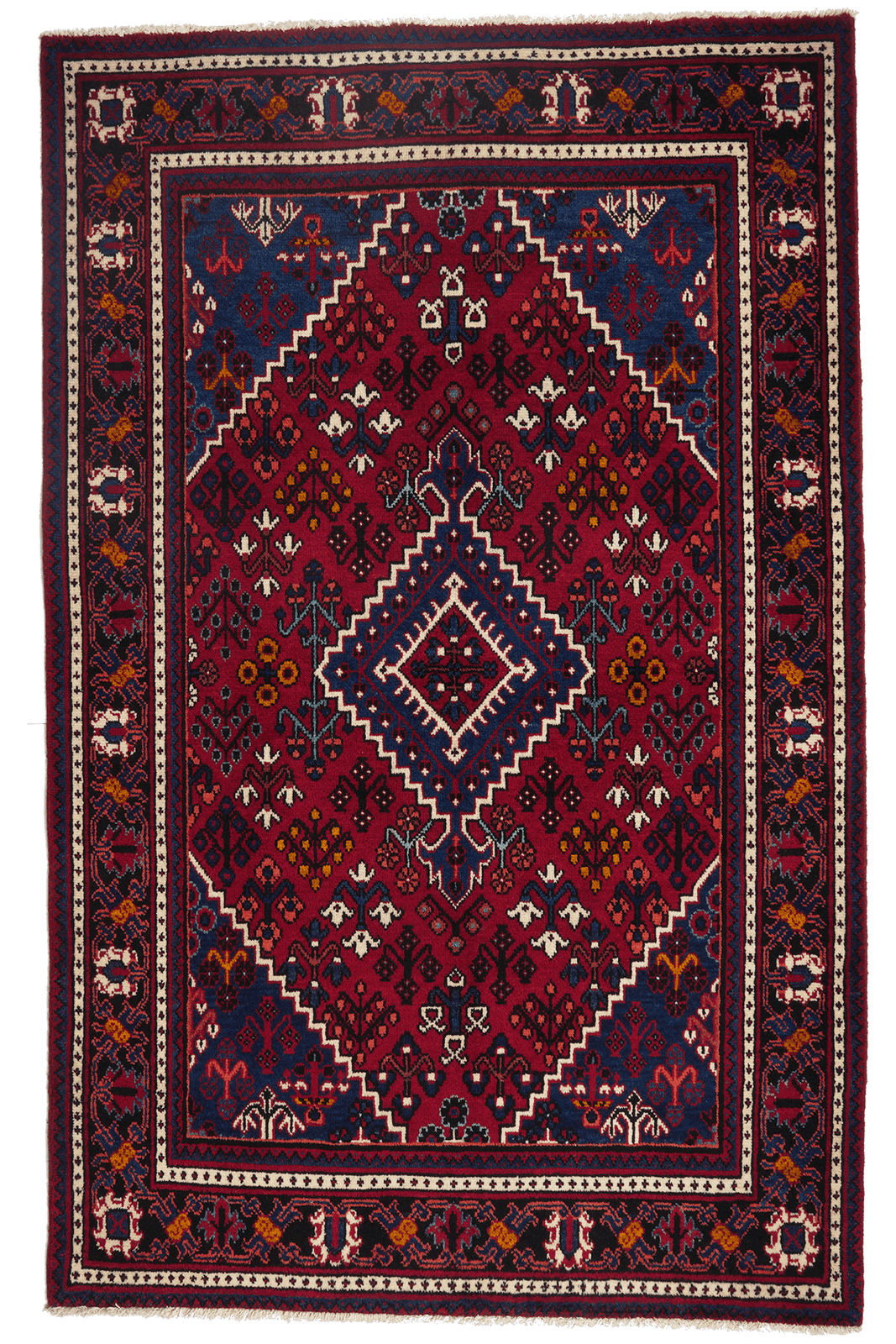 Djoshaghan — Hand-knotted, 131x208 cm, Red, 100% Virgin Wool | Main view