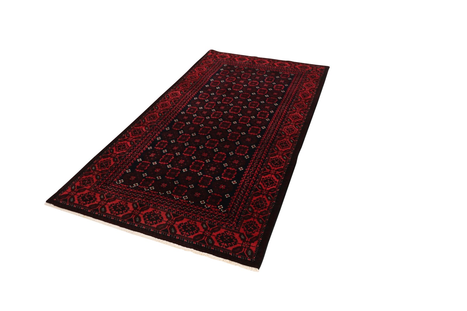 Belutch — Hand-knotted, 122x224 cm, Blue, 100% Virgin Wool | View 5