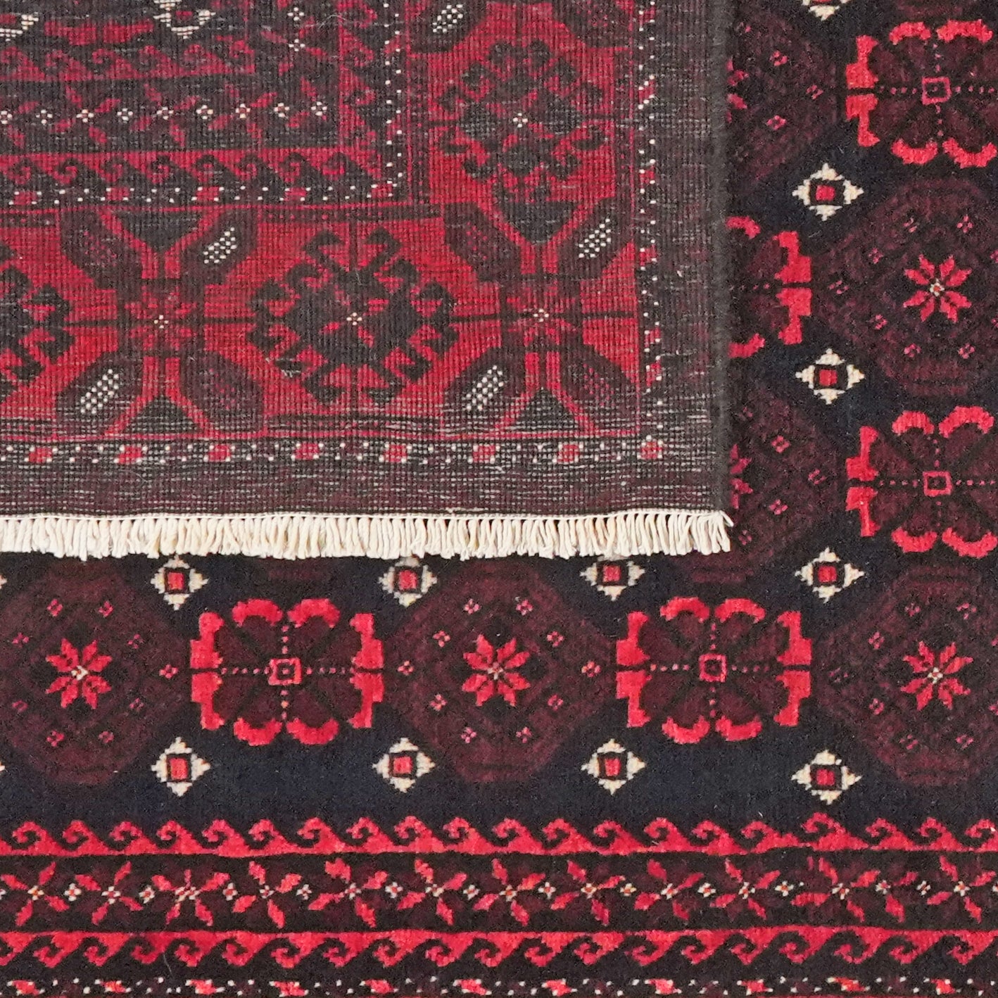 Belutch — Hand-knotted, 122x224 cm, Blue, 100% Virgin Wool | View 6