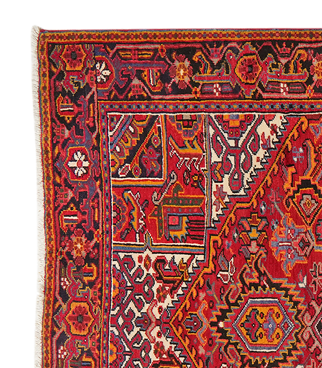 Mehrewan — Hand-knotted, 164x268 cm, Red, 100% Virgin Wool | View 3