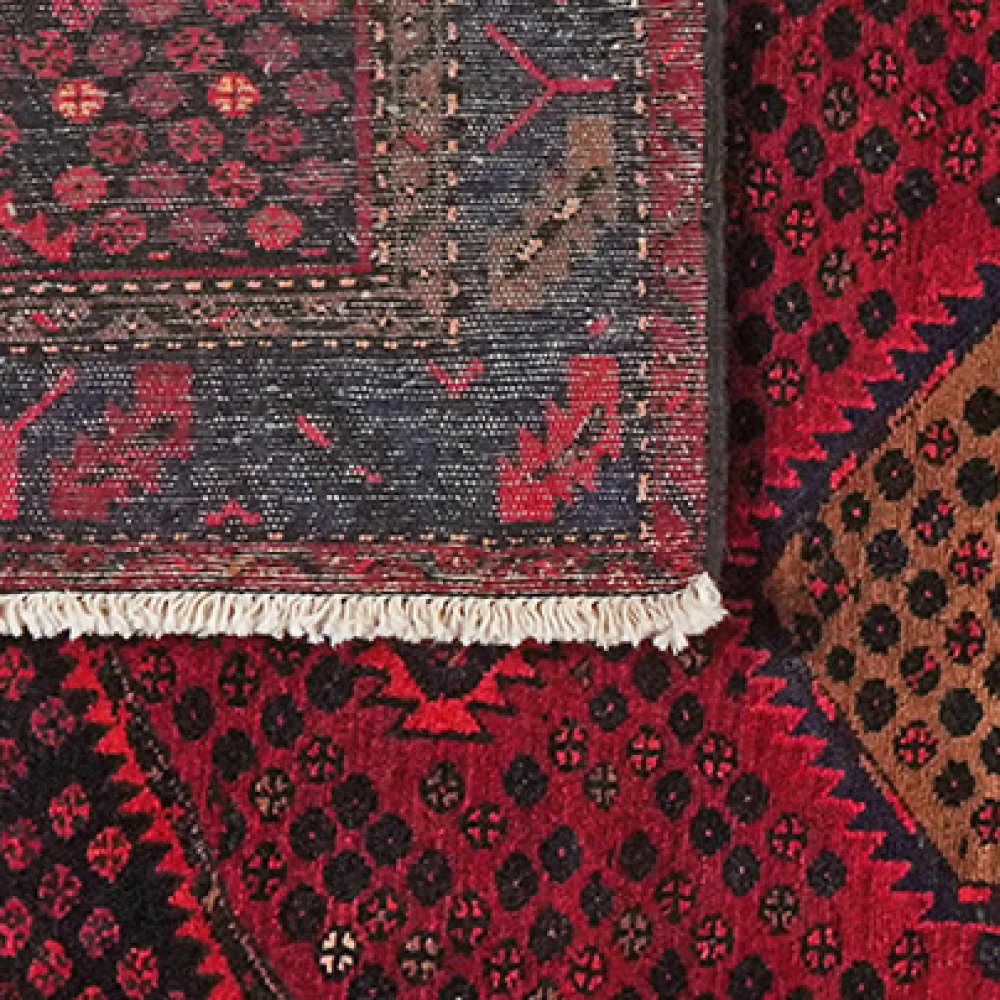 Tarom — Hand-knotted, 129x200 cm, Red, 100% Virgin Wool | View 6