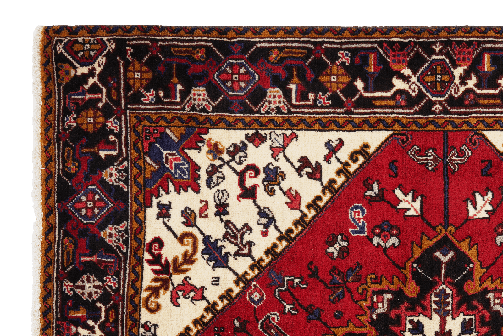 Mehrewan — Hand-knotted, 153x183 cm, Red, 100% Virgin Wool | View 3