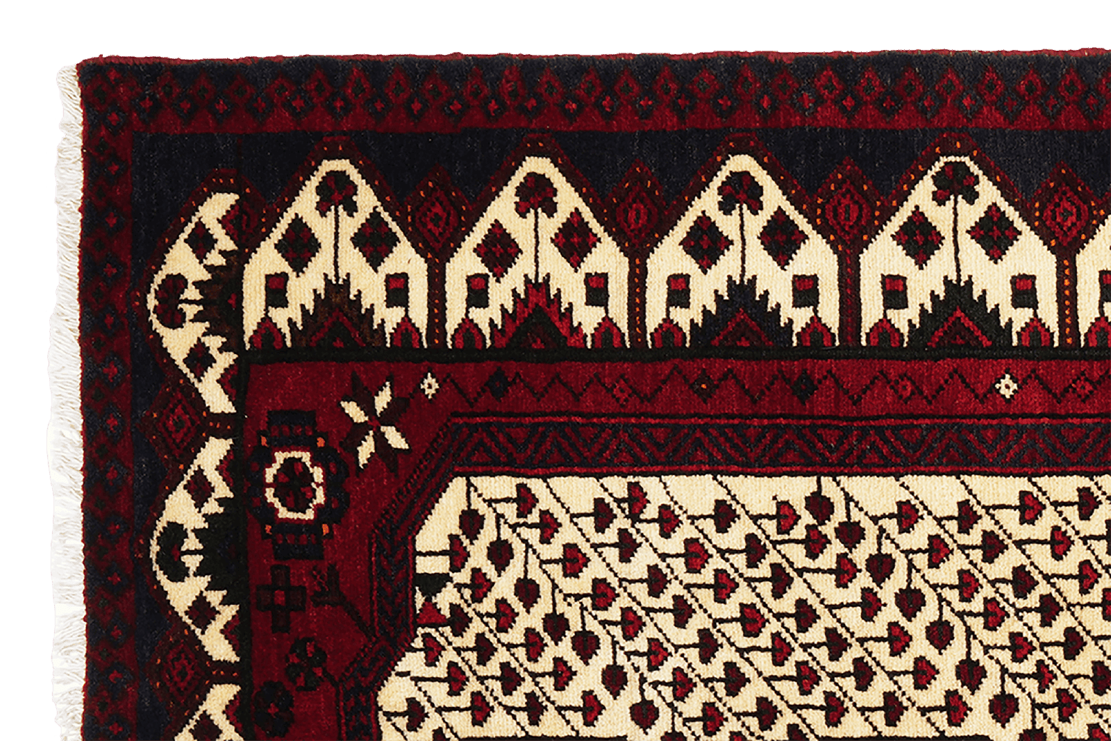 Shahsavan — Hand-knotted, 128x196 cm, Beige, 100% Virgin Wool | View 3
