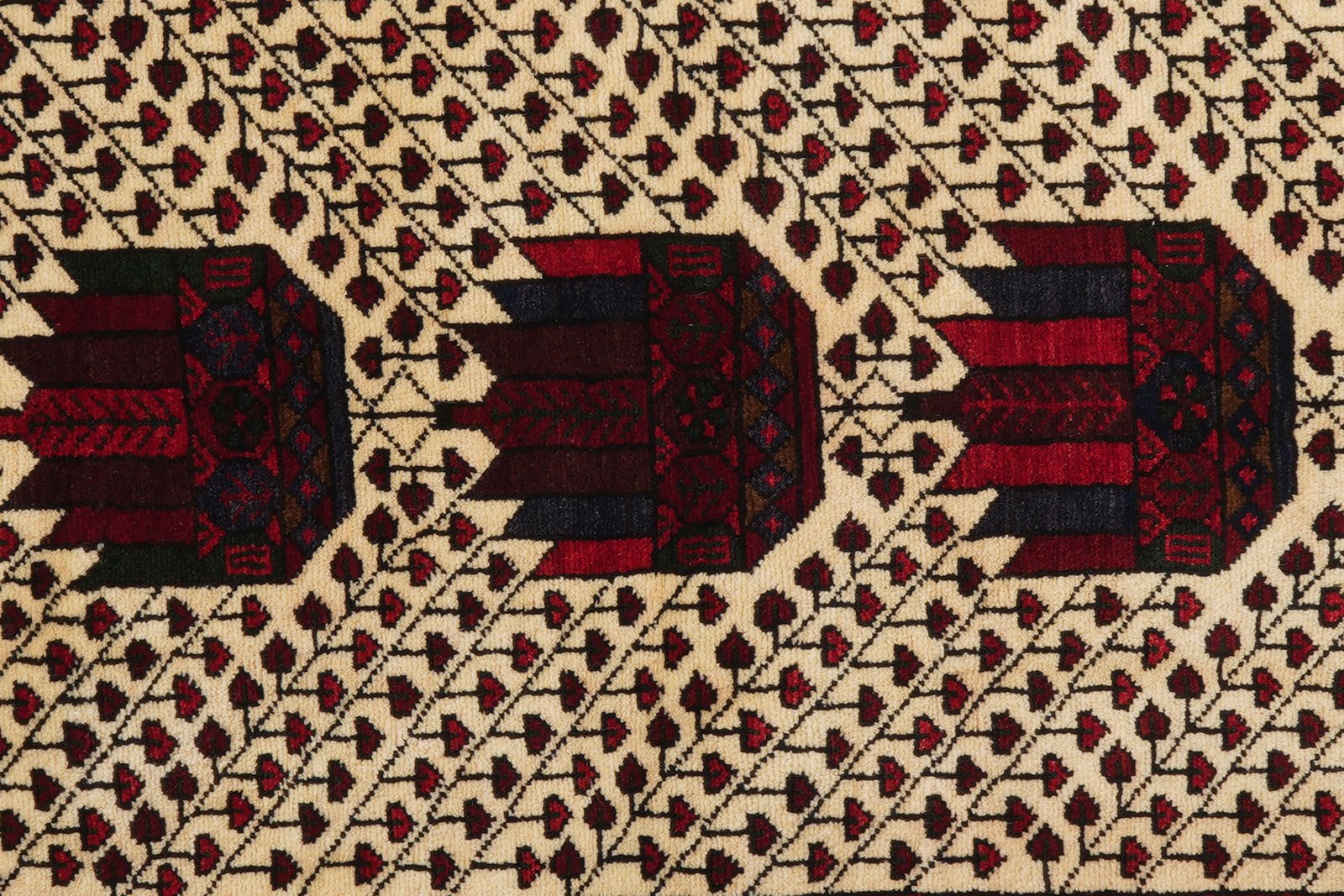Shahsavan — Hand-knotted, 128x196 cm, Beige, 100% Virgin Wool | View 7