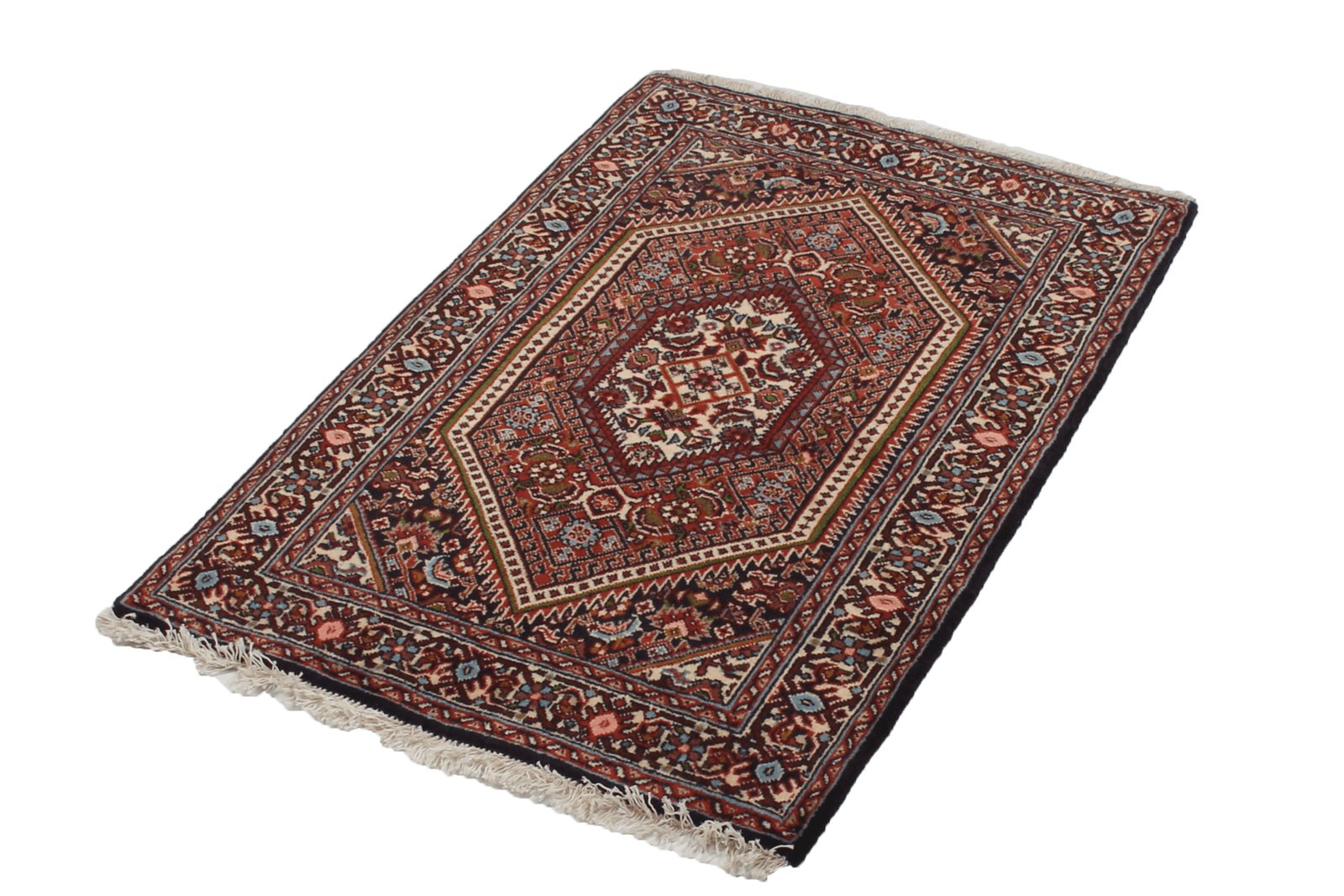 Bidjar Zandjan — Hand-knotted, 61x90 cm, Red, 100% Virgin Wool | View 5