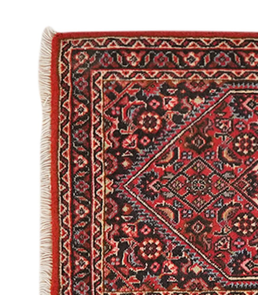 Bidjar Zandjan — Hand-knotted, 45x69 cm, Blue, 100% Virgin Wool | View 3