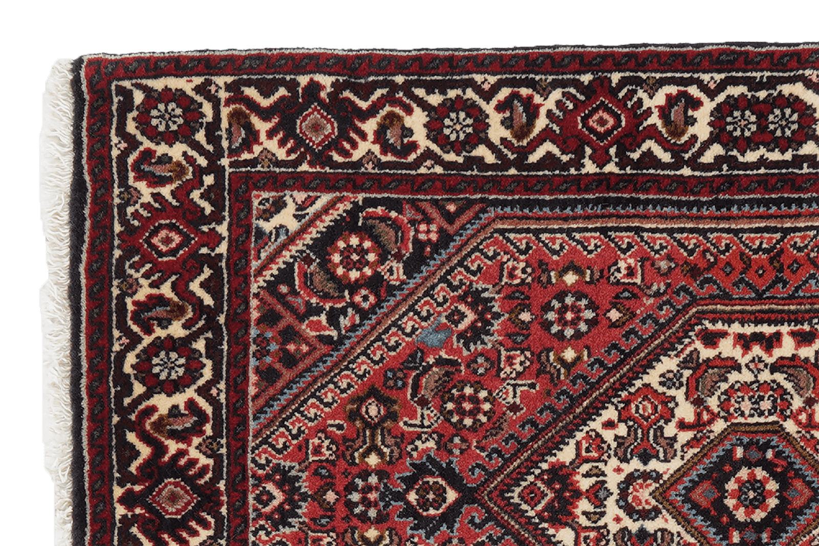 Bidjar Zandjan — Hand-knotted, 64x96 cm, Red, 100% Virgin Wool | View 3